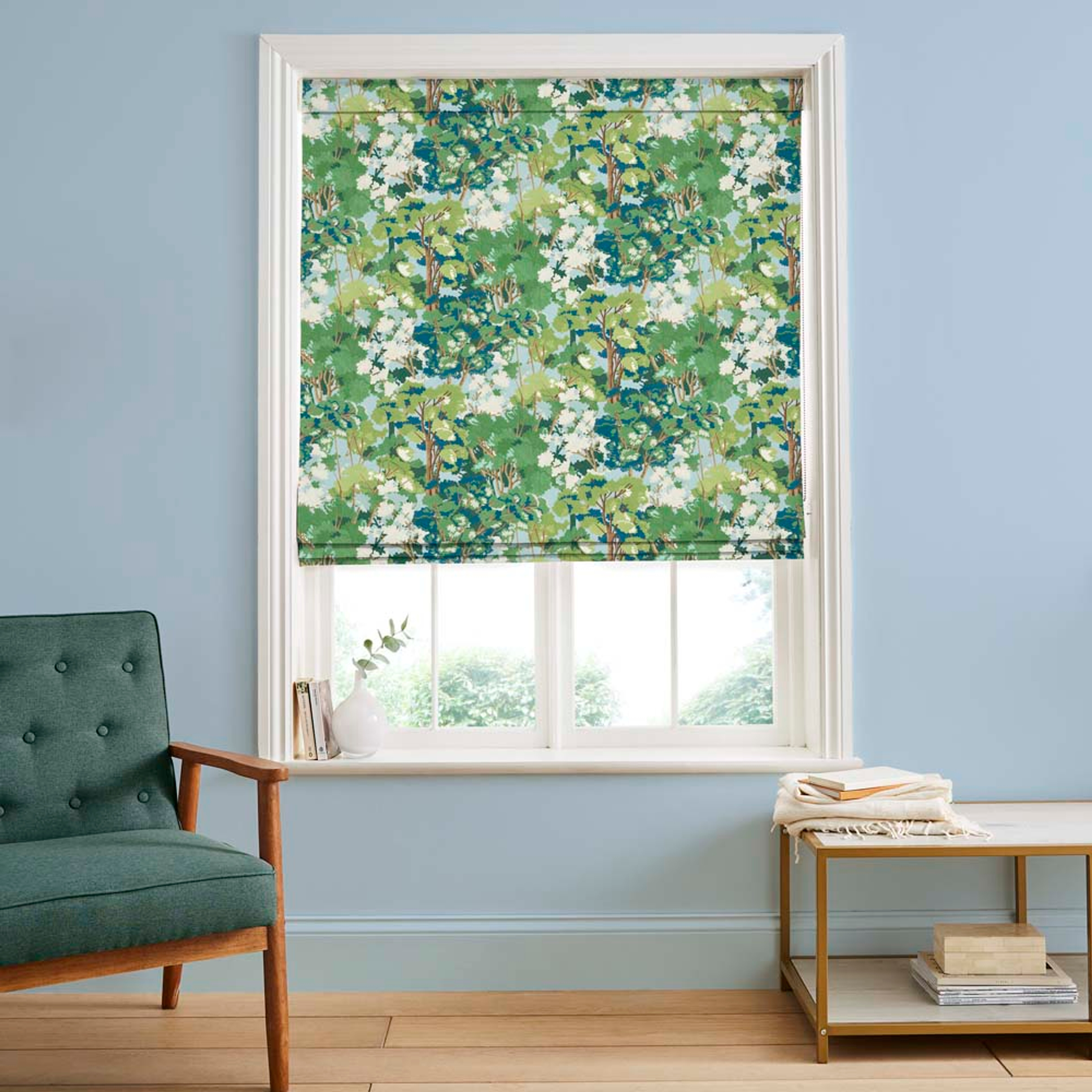 Folklore Tree Sky Roman Blind