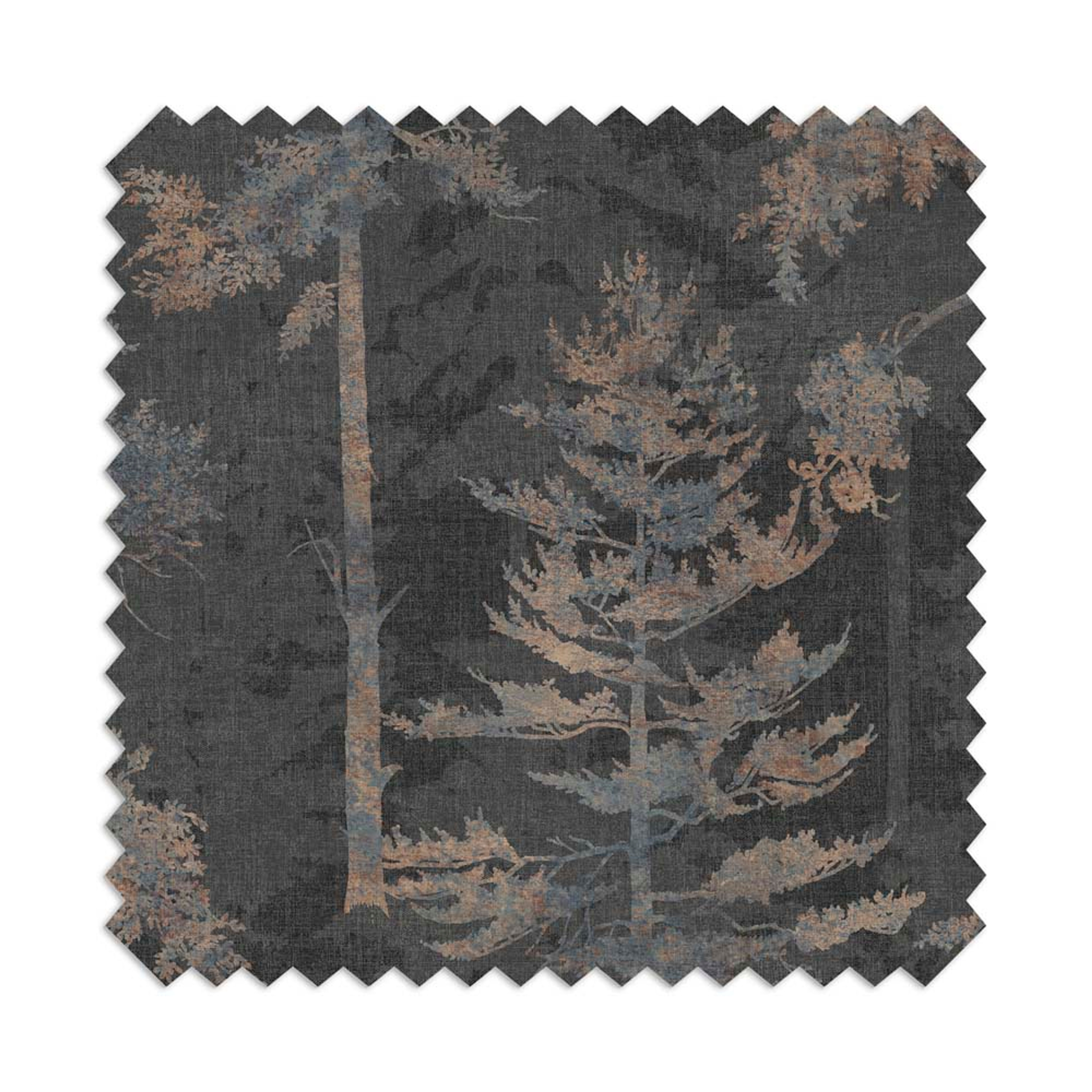 Norse Forest Soft Black Curtains