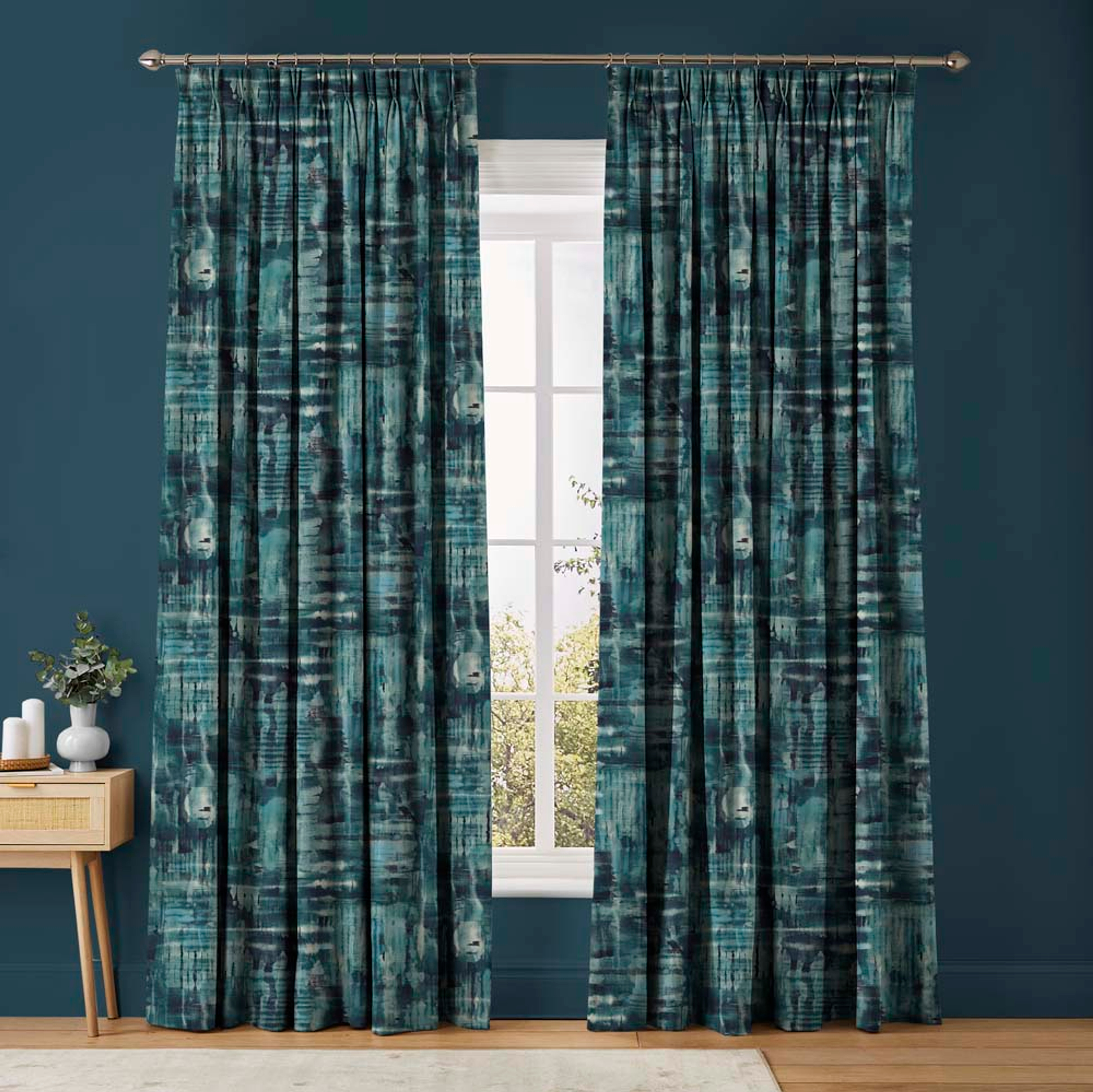 Reecho Teal Curtains