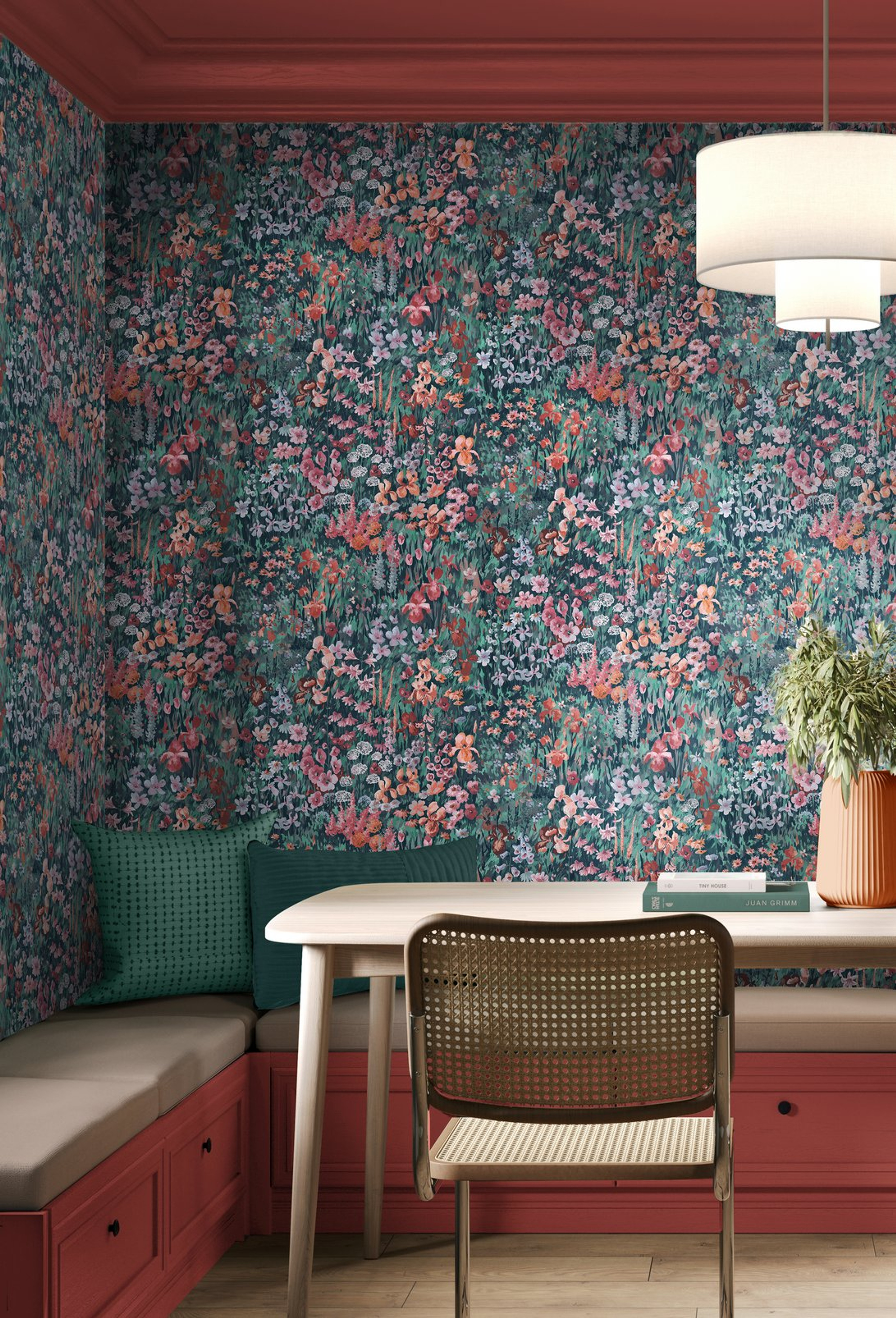 Cottage Garden Sakura Wallpaper