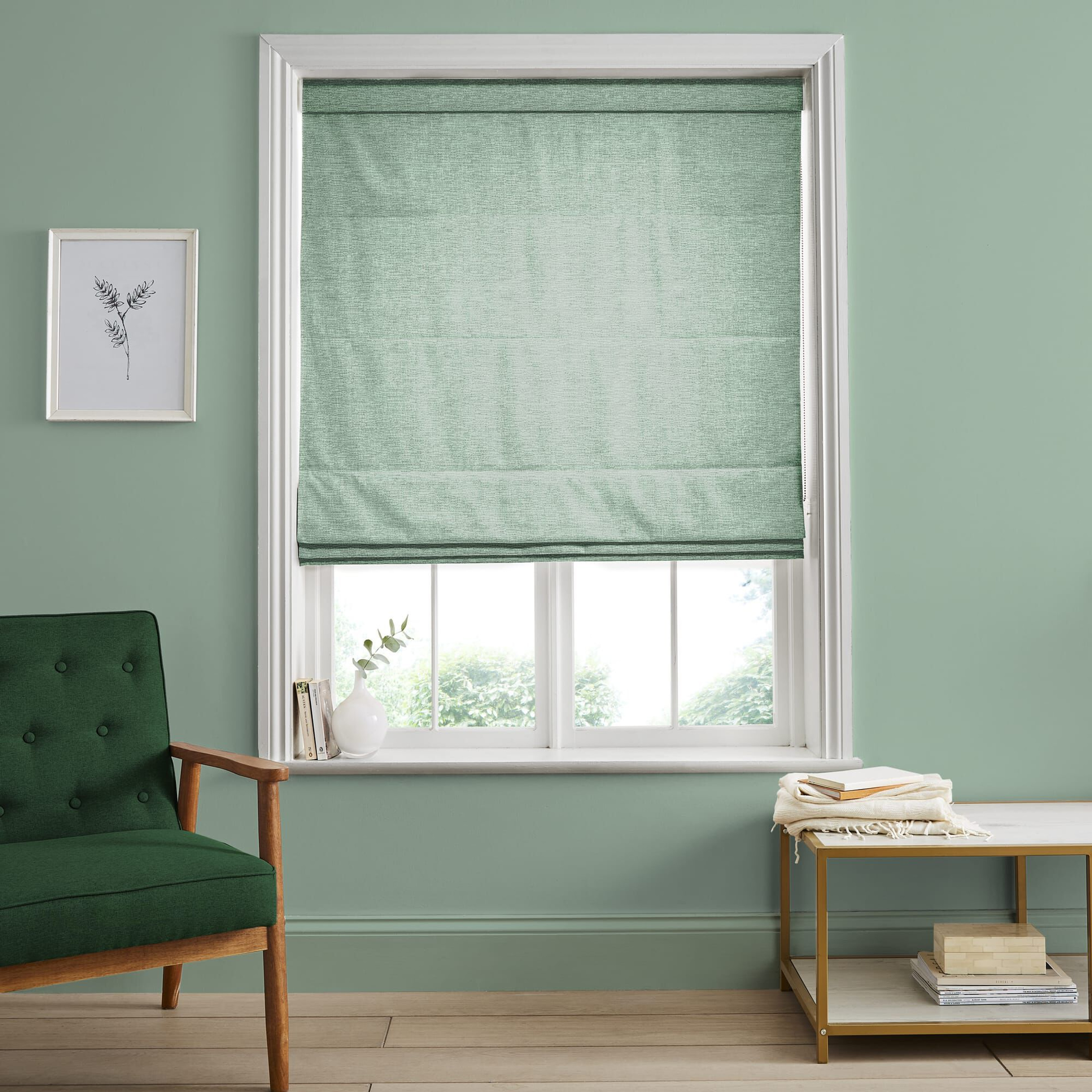 Ethereal Mint Roman Shade