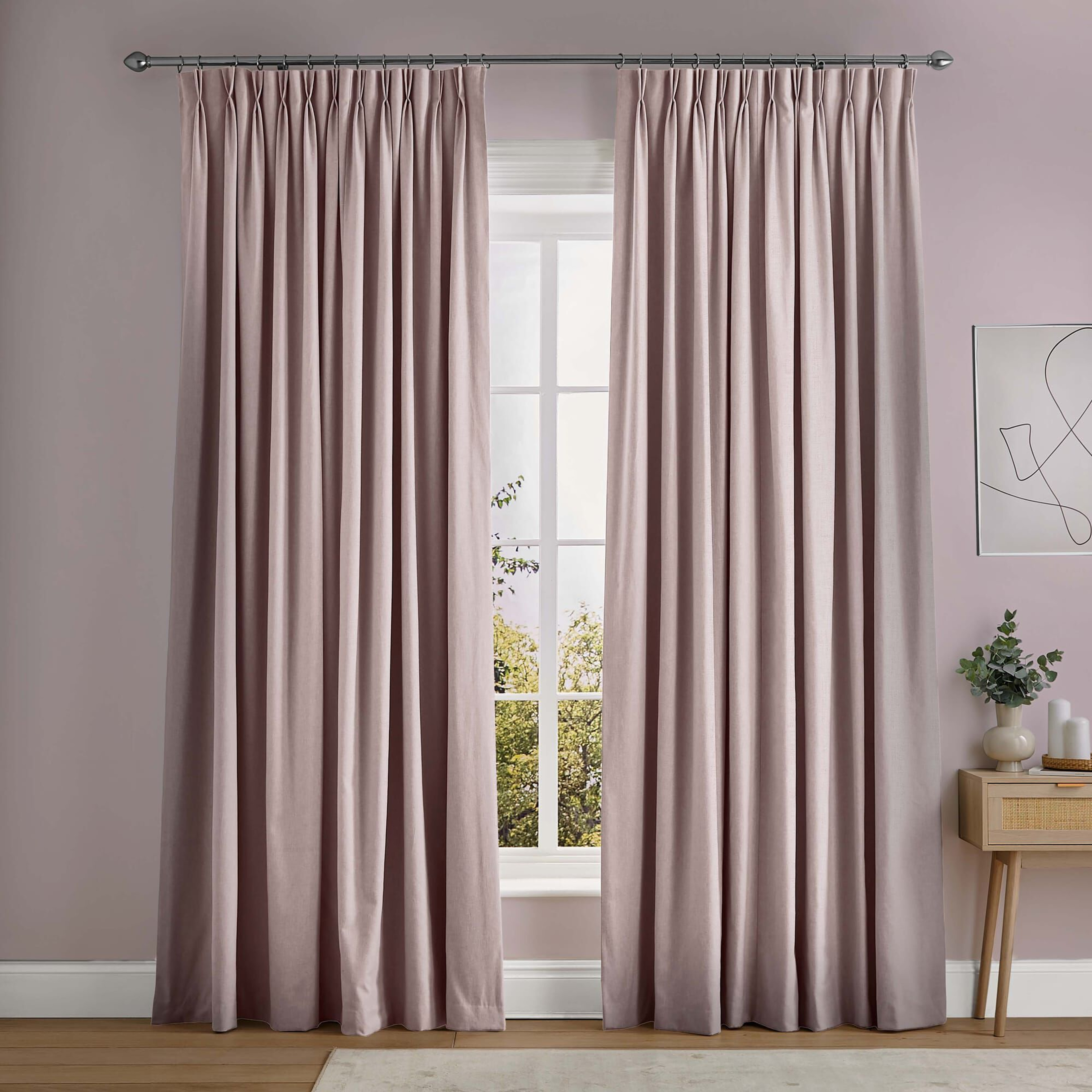 Campanile Pale Pink Curtains