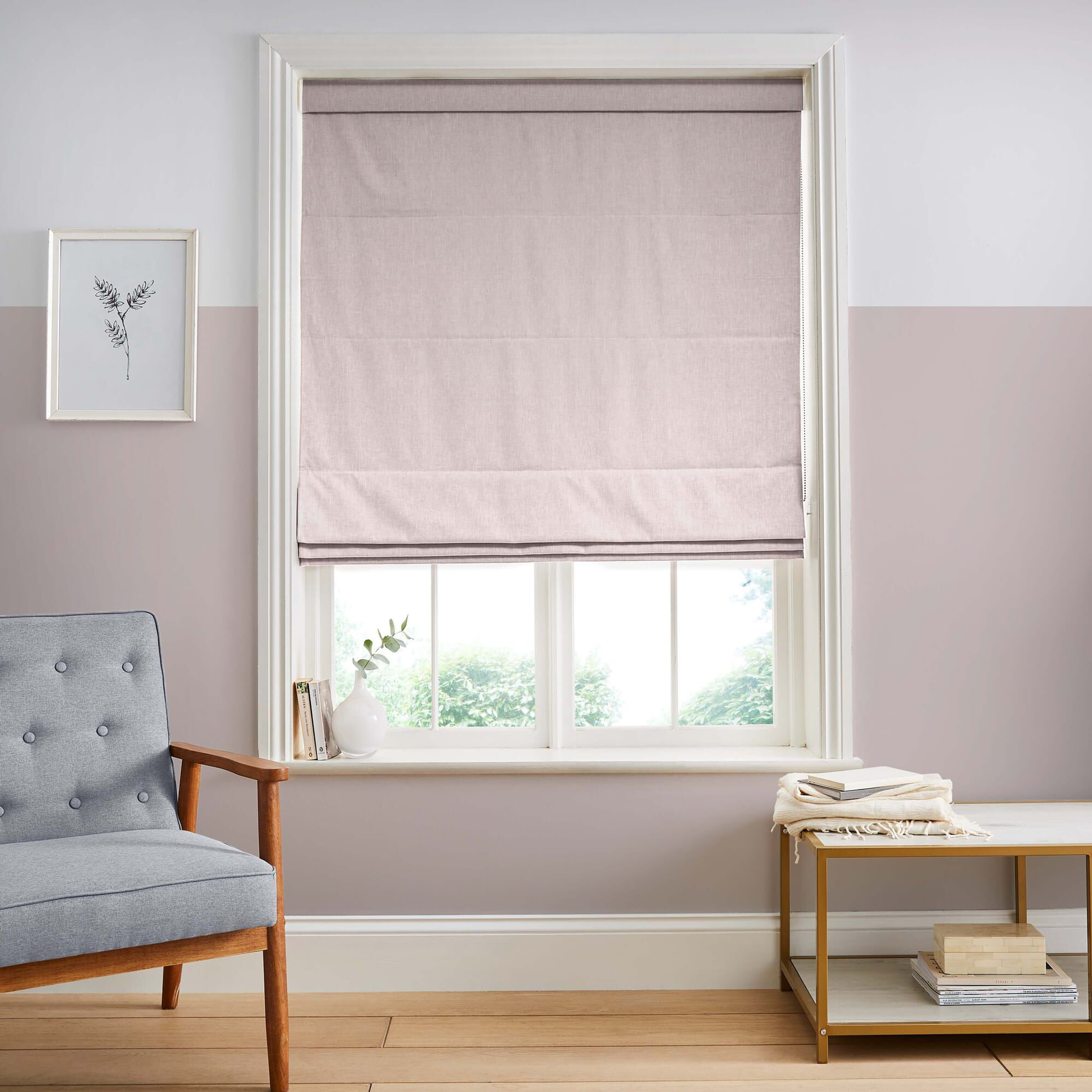 Opulence Blush Roman Blind