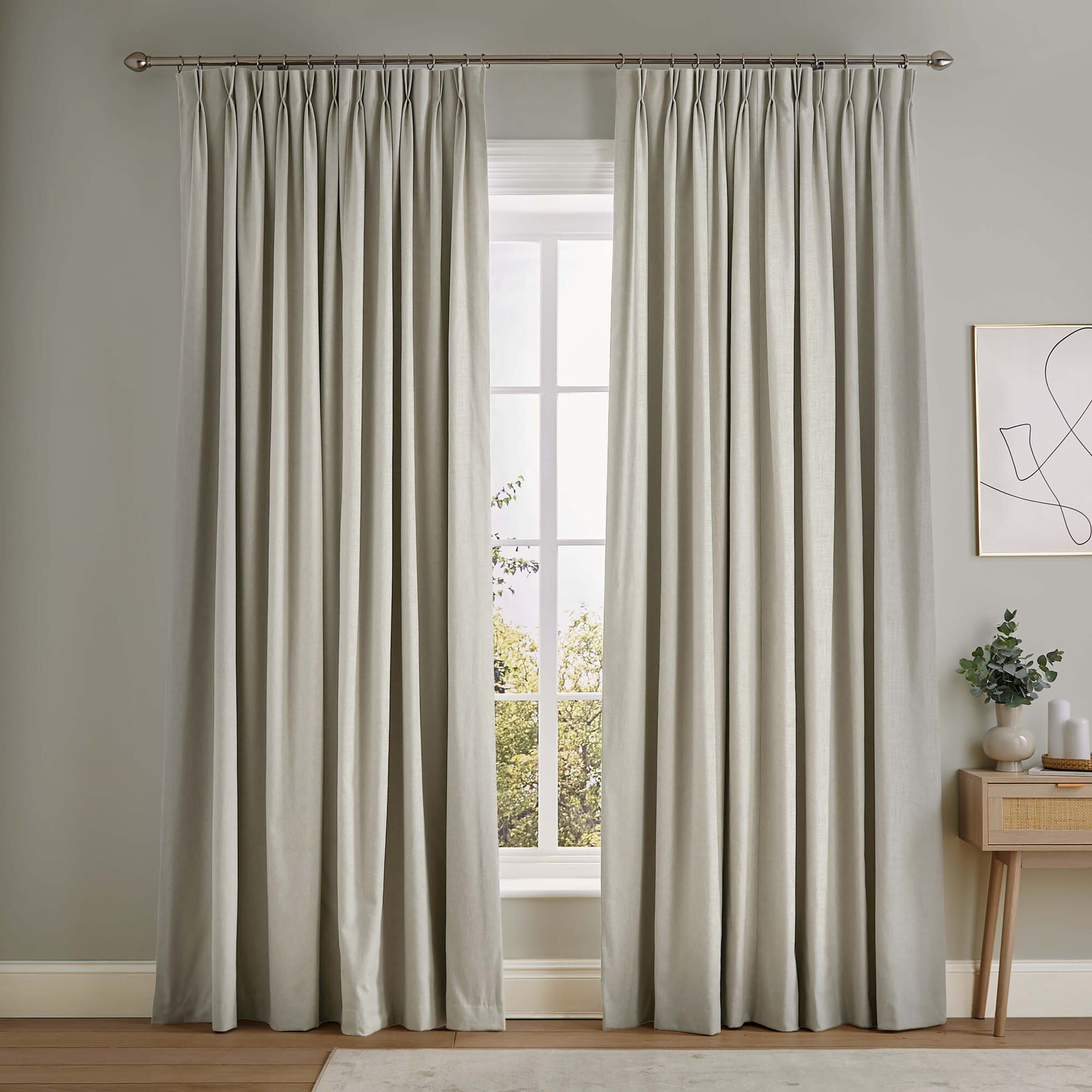 Campanile Soft Gray Curtains