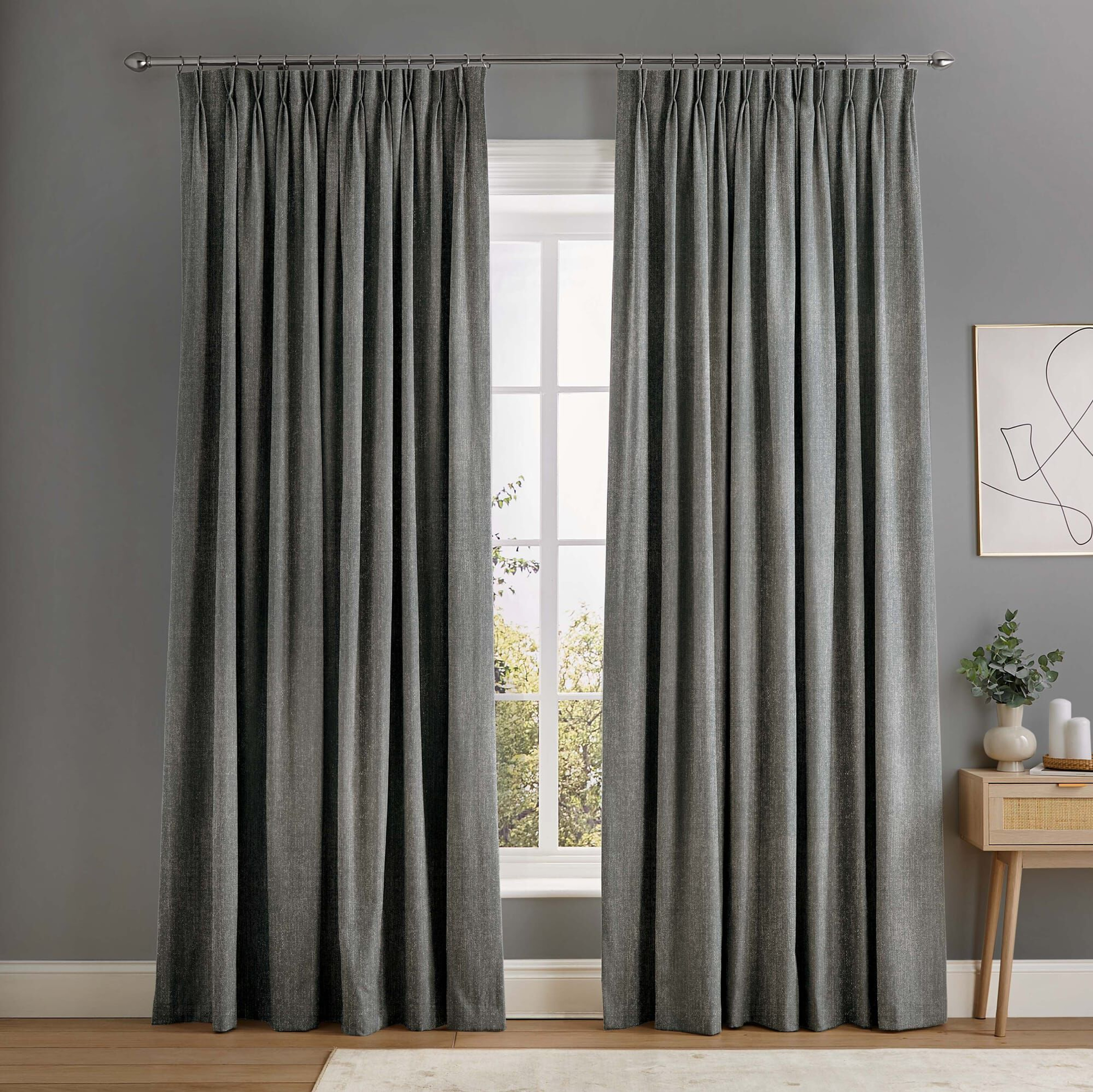 Rideaux Glimmer Gris