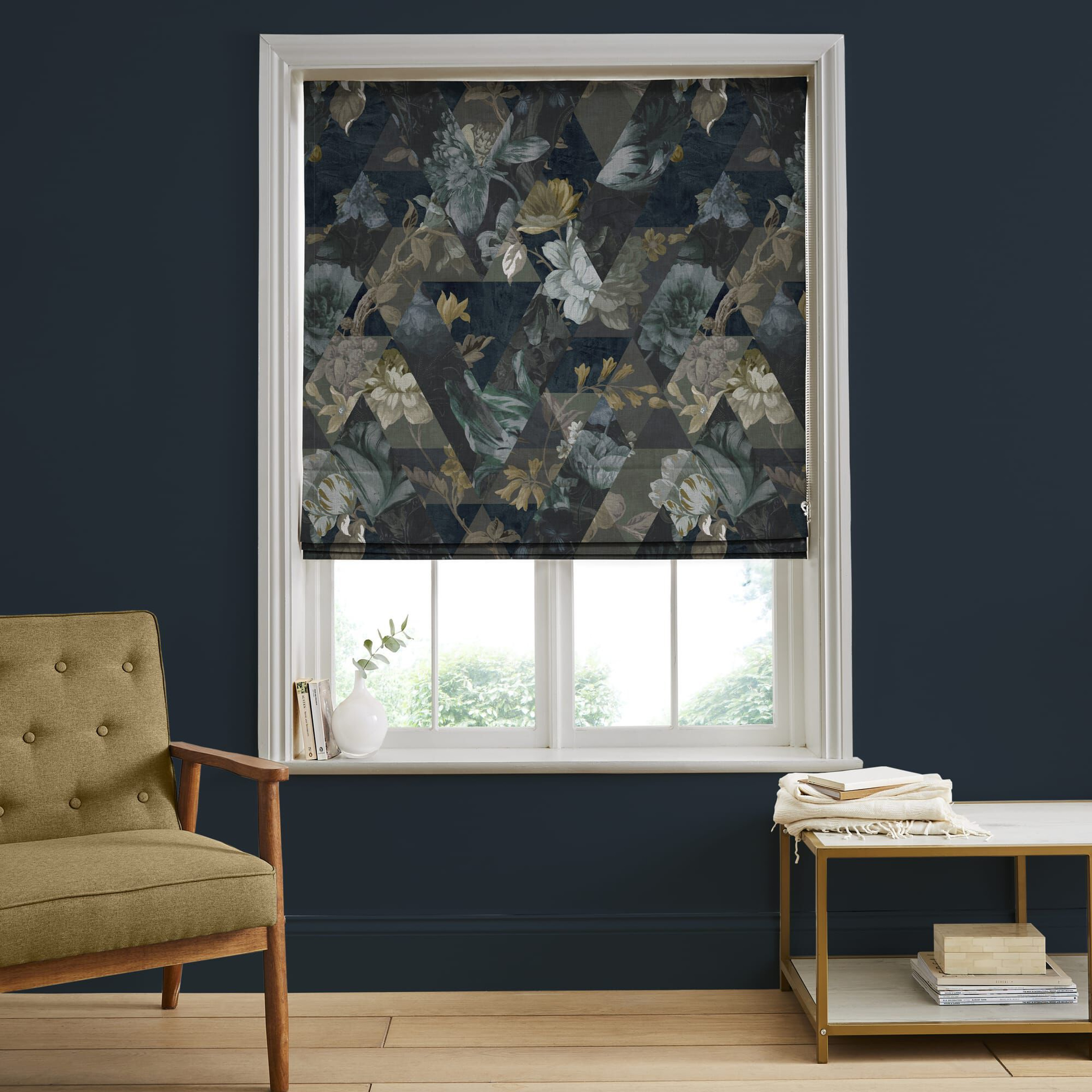 Timepiece Midnight Roman Blind