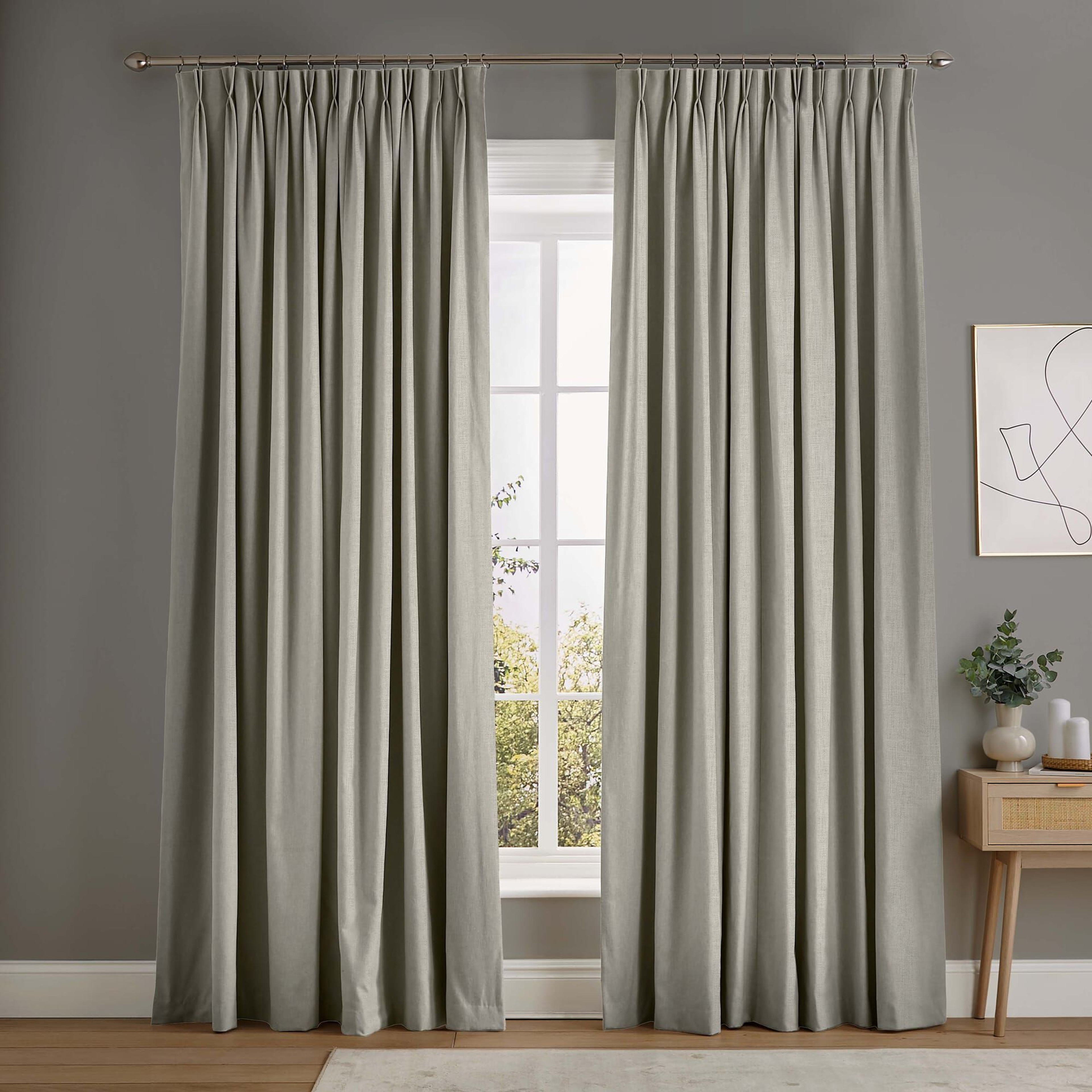 Campanile Warm Gray Curtains