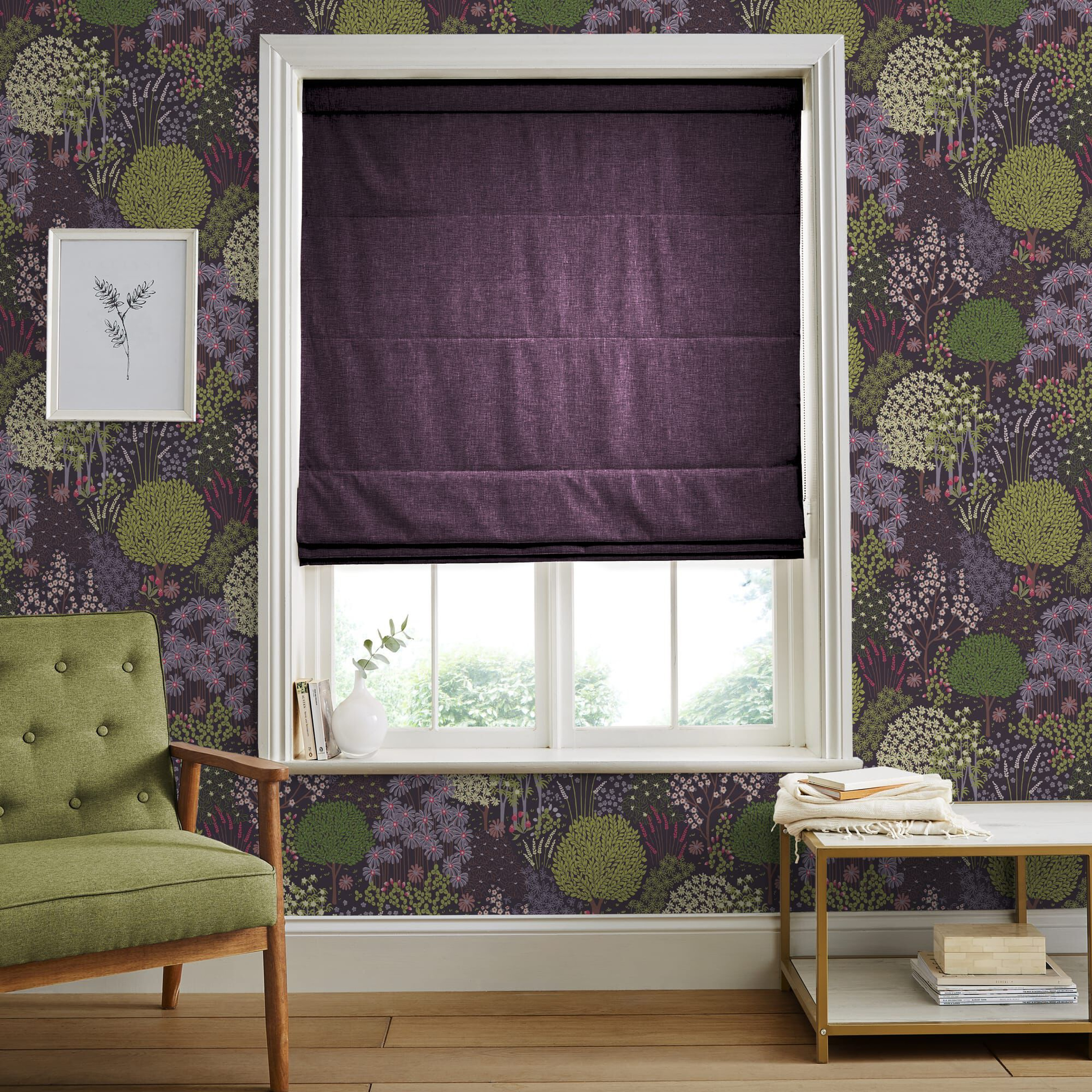 Ethereal Amethyst Roman Blind