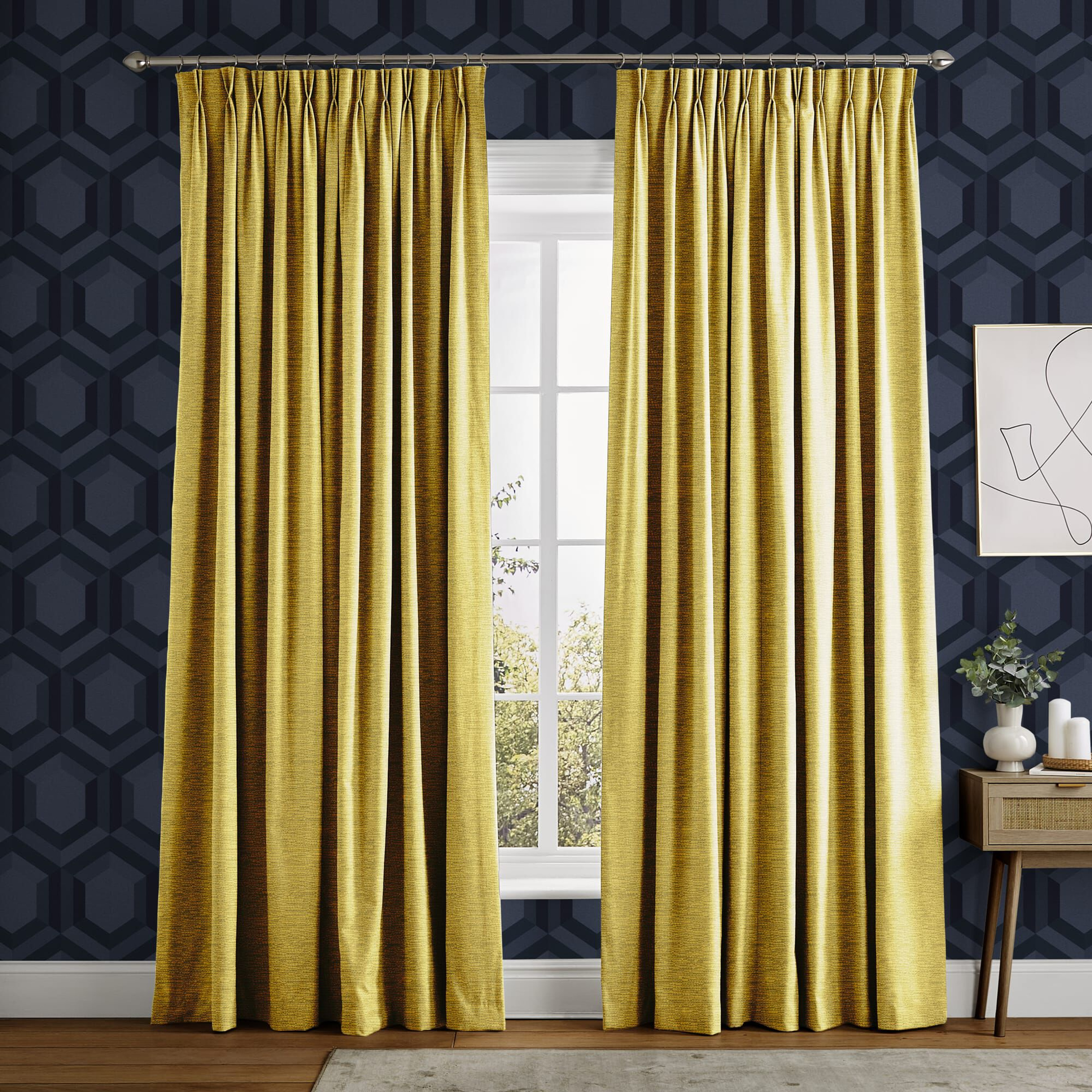 Ethereal Warm Gold Curtains