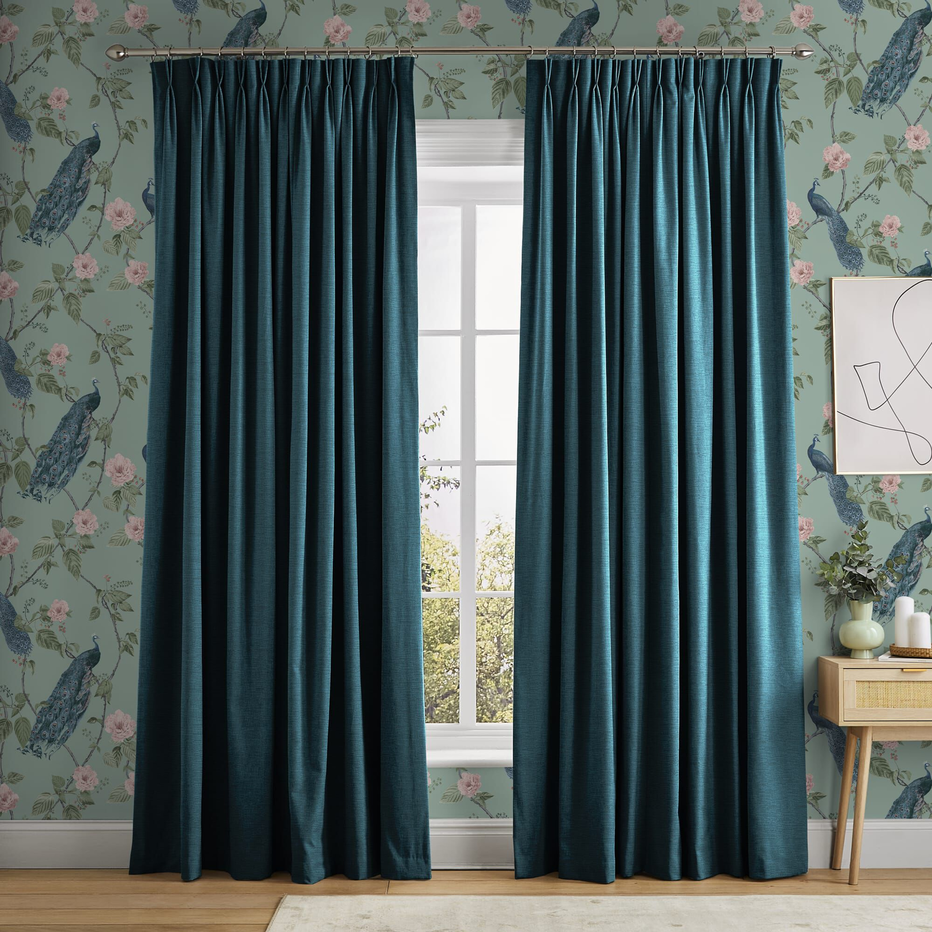 Ethereal Teal Curtains