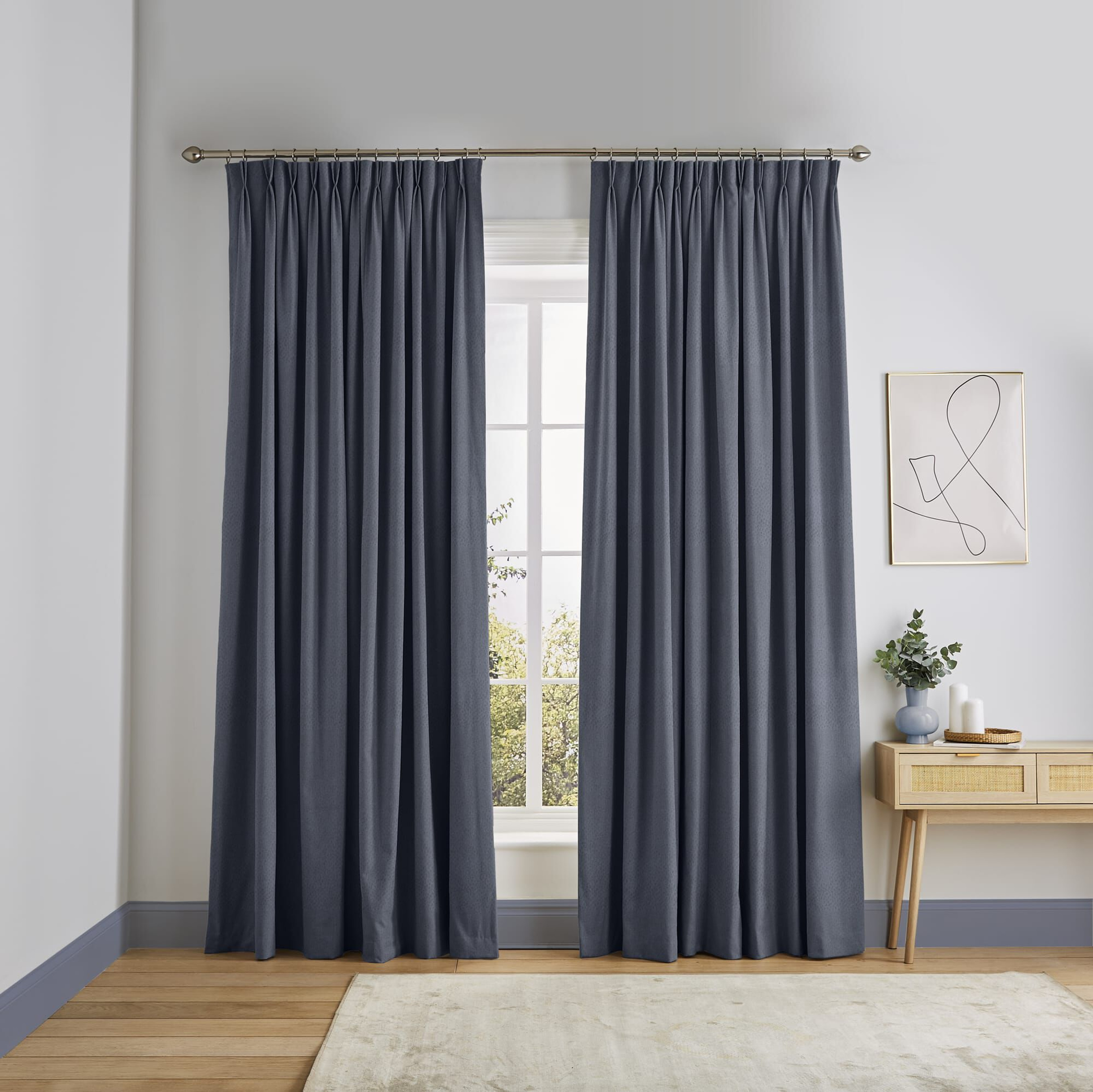 Dune Cornflower Curtains