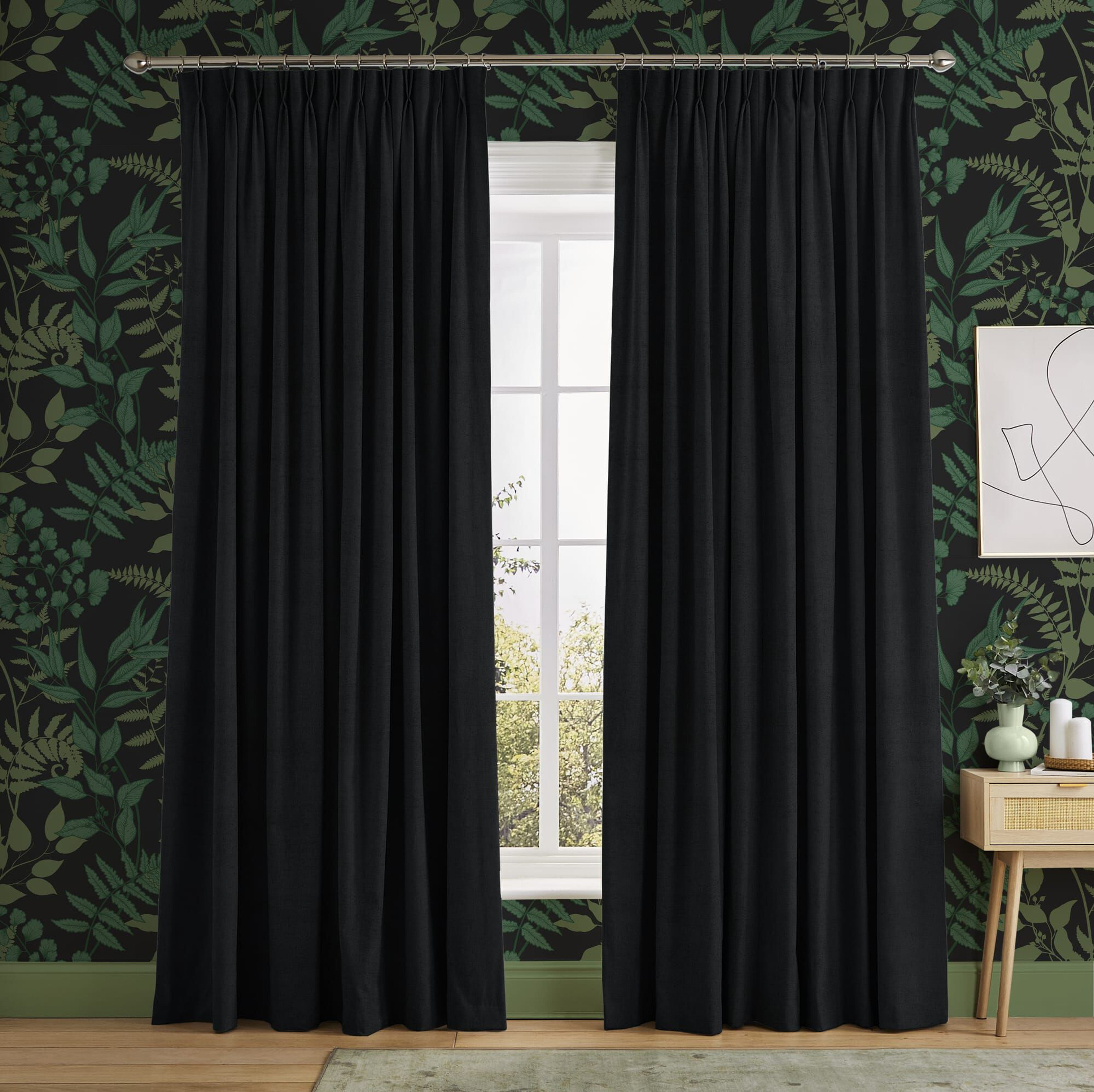 Serenity Charcoal Curtains