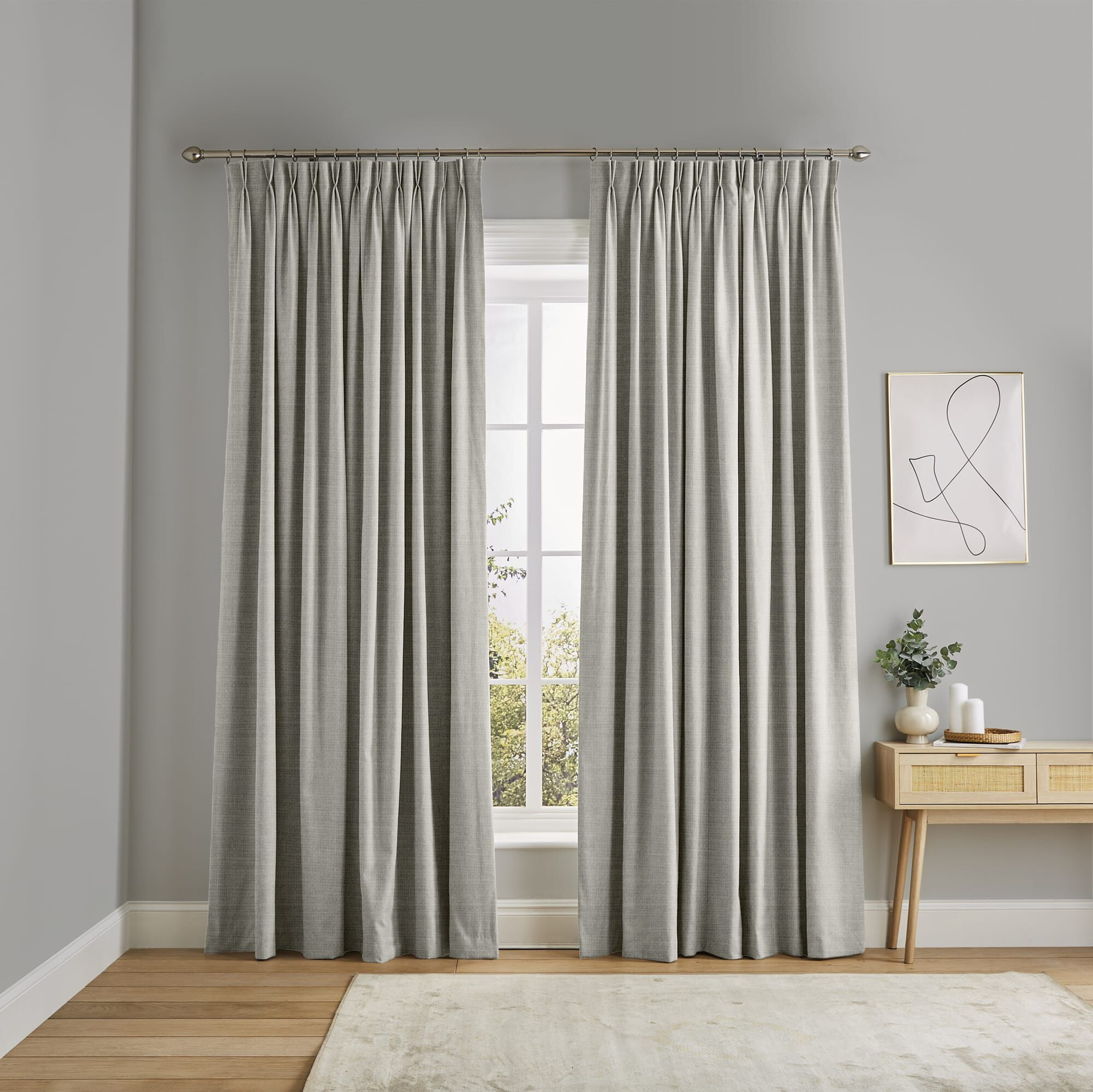 Wallace Warm Gray Curtains