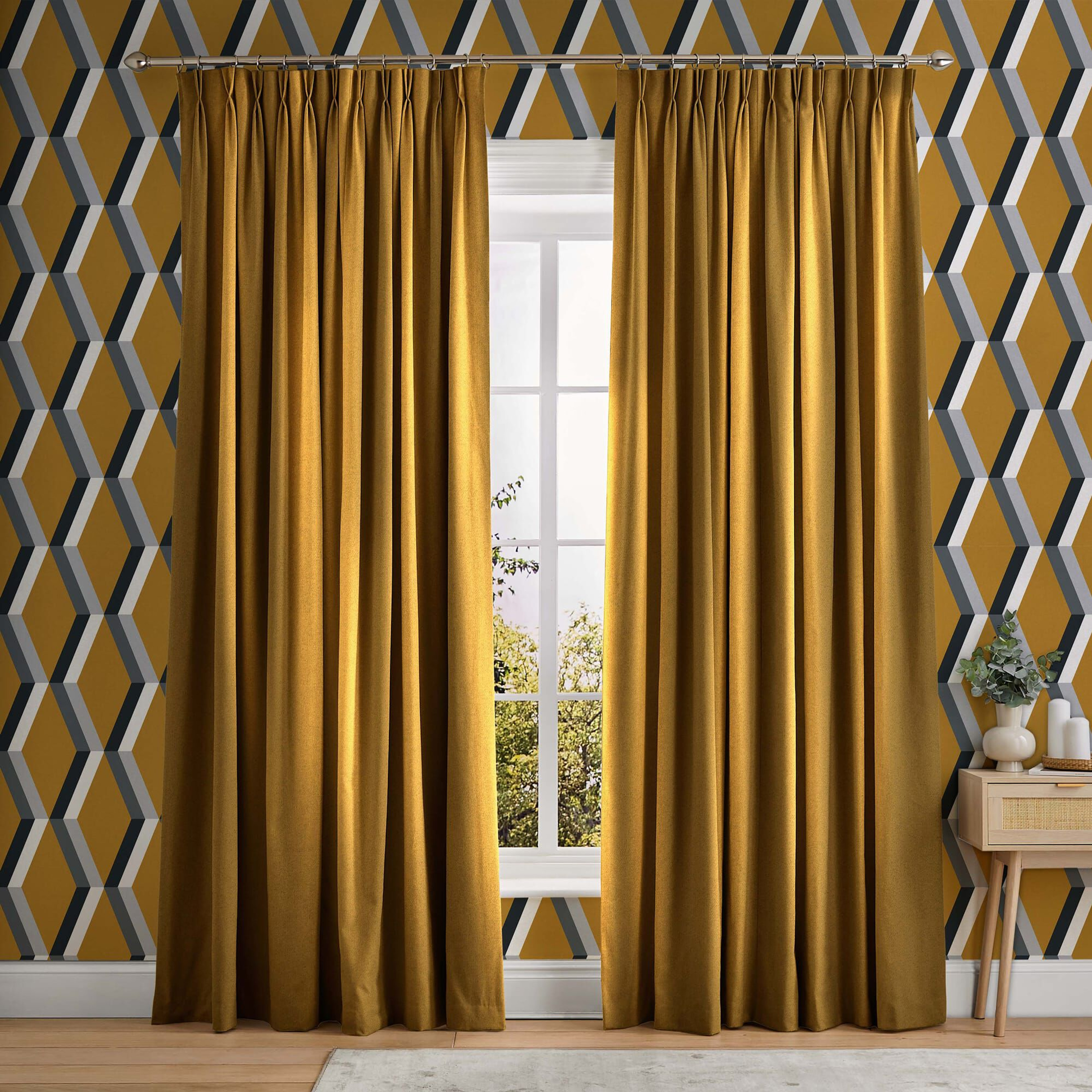 Opulence Amber Curtains