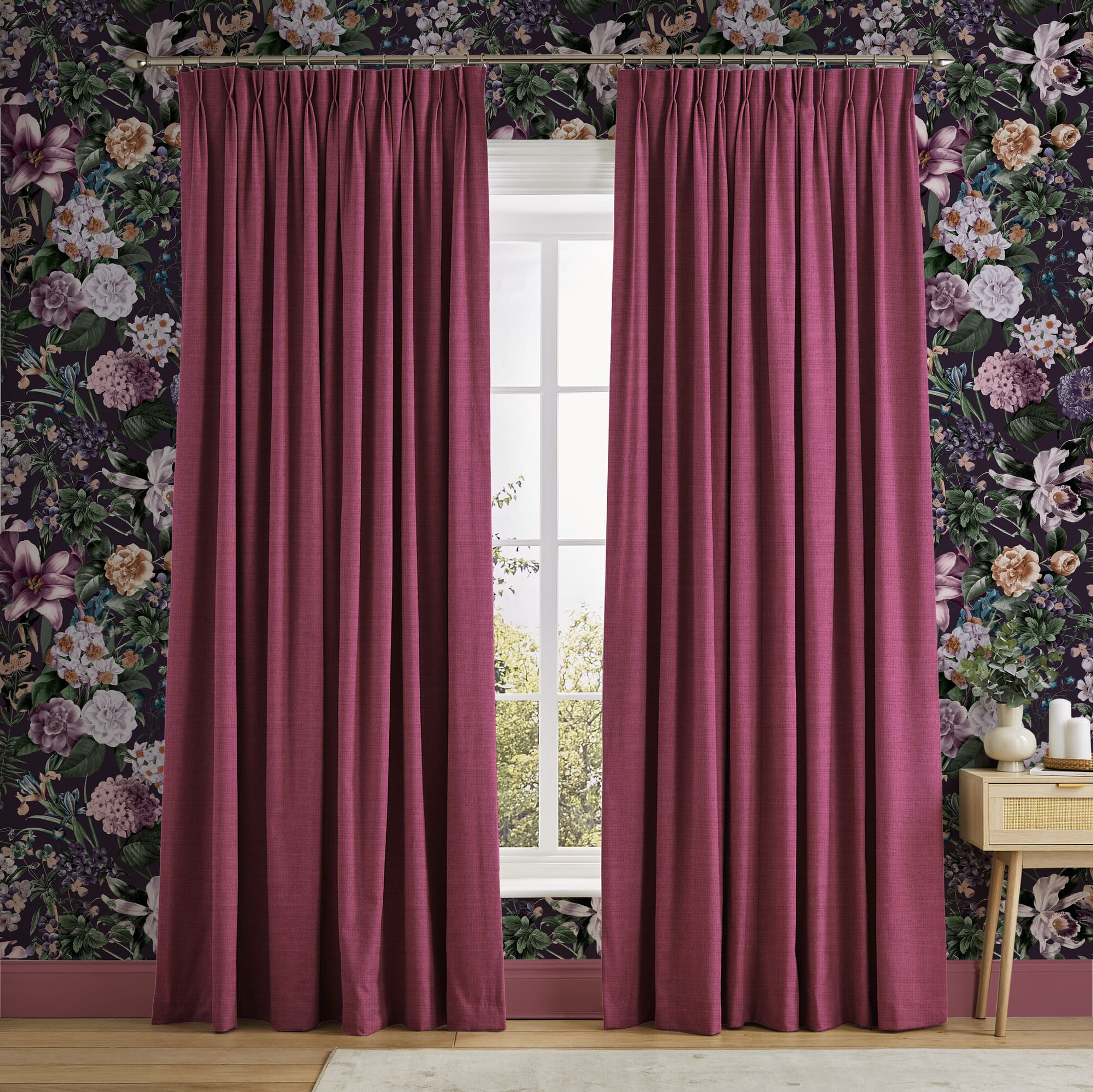 Wallace Pink Curtains