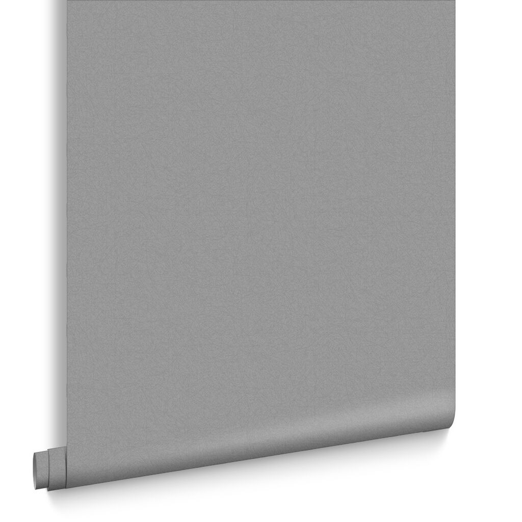Lagom Grey Plain Wallpaper Grey Wallpaper Graham & Brown