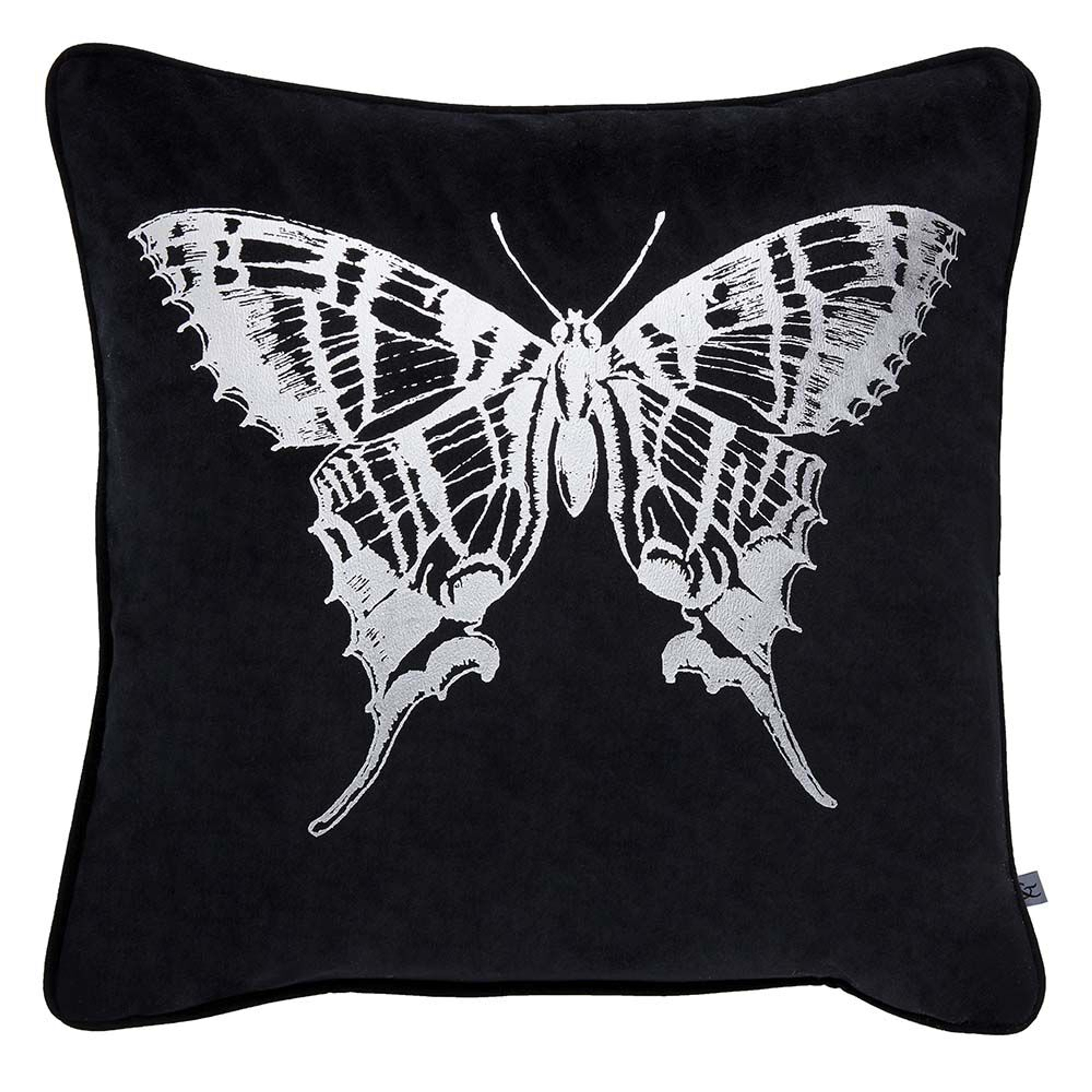 Coussin Gothic Butterfly Argent