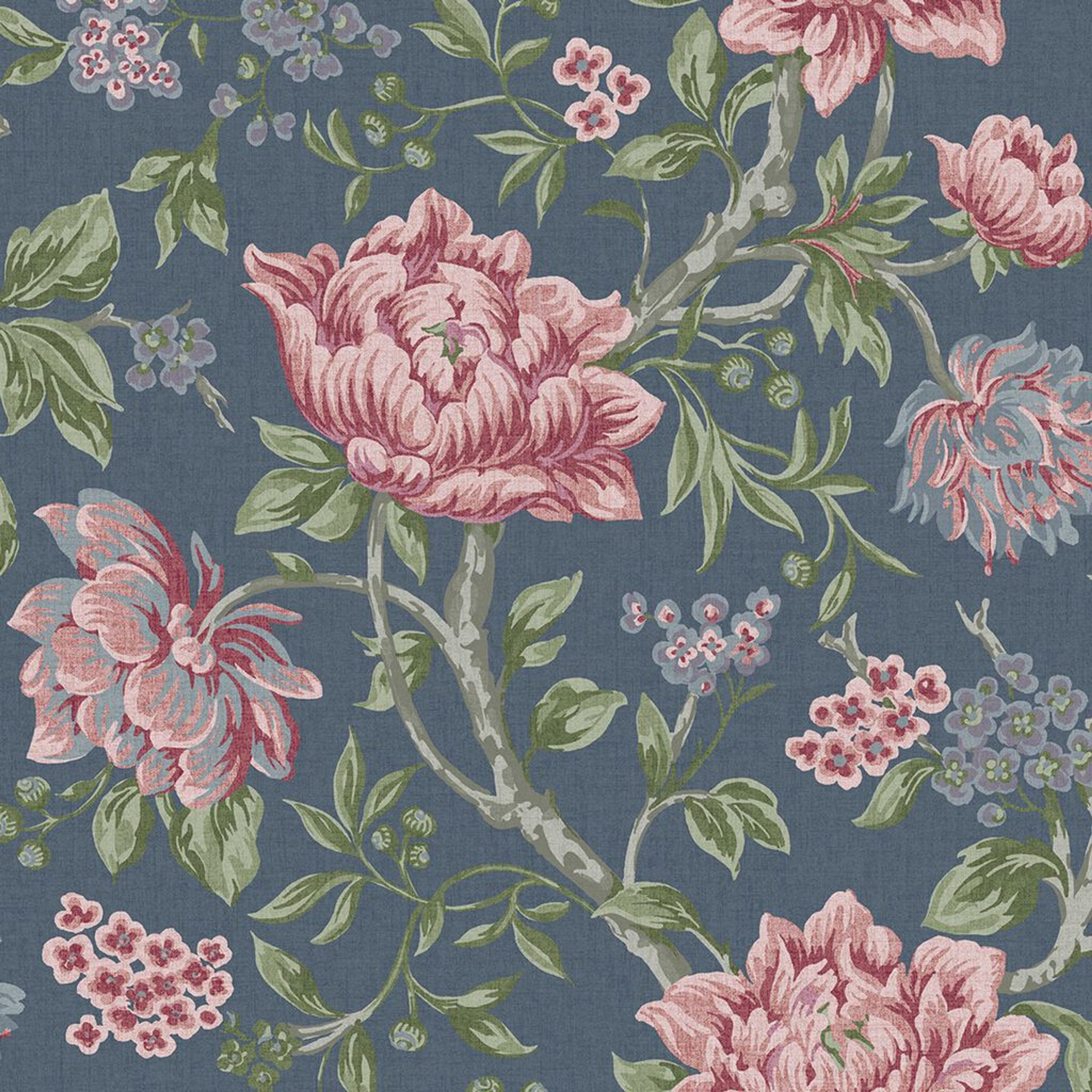 Laura Ashley Tapestry Floral Dark Seaspray Wallpaper