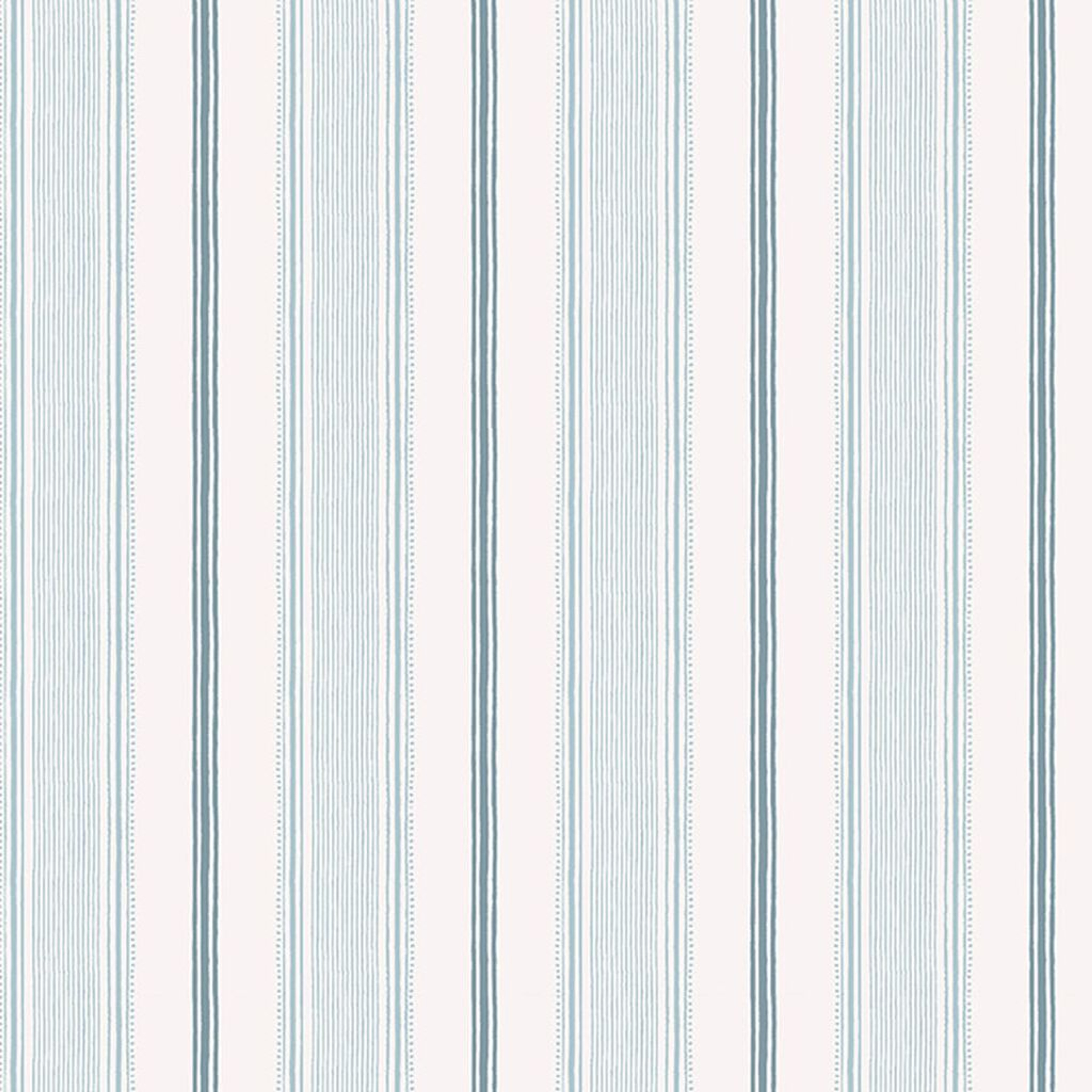 Laura Ashley Heacham Stripe Seaspray Wallpaper