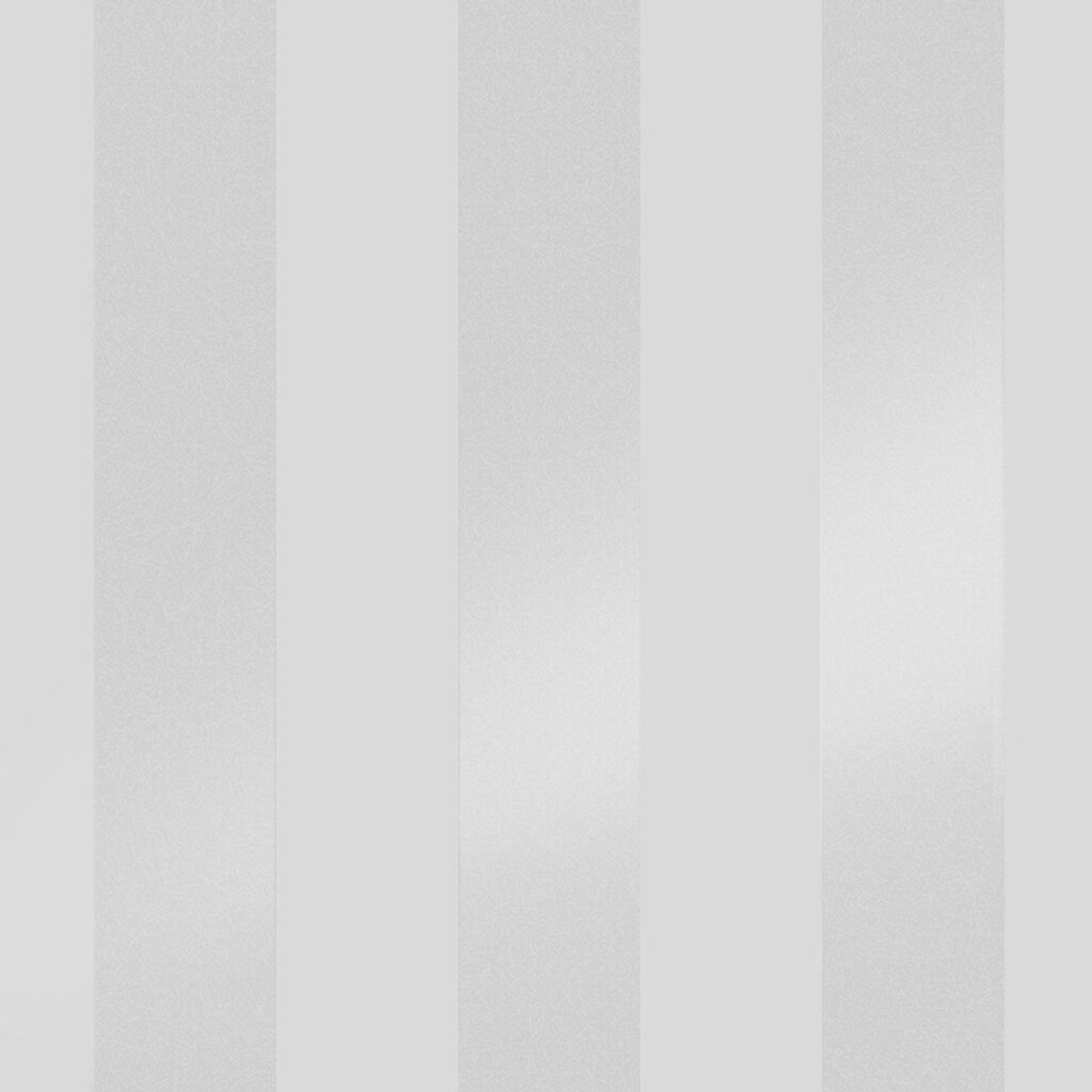 Laura Ashley Lille Pearlescent Stripe Silver Wallpaper