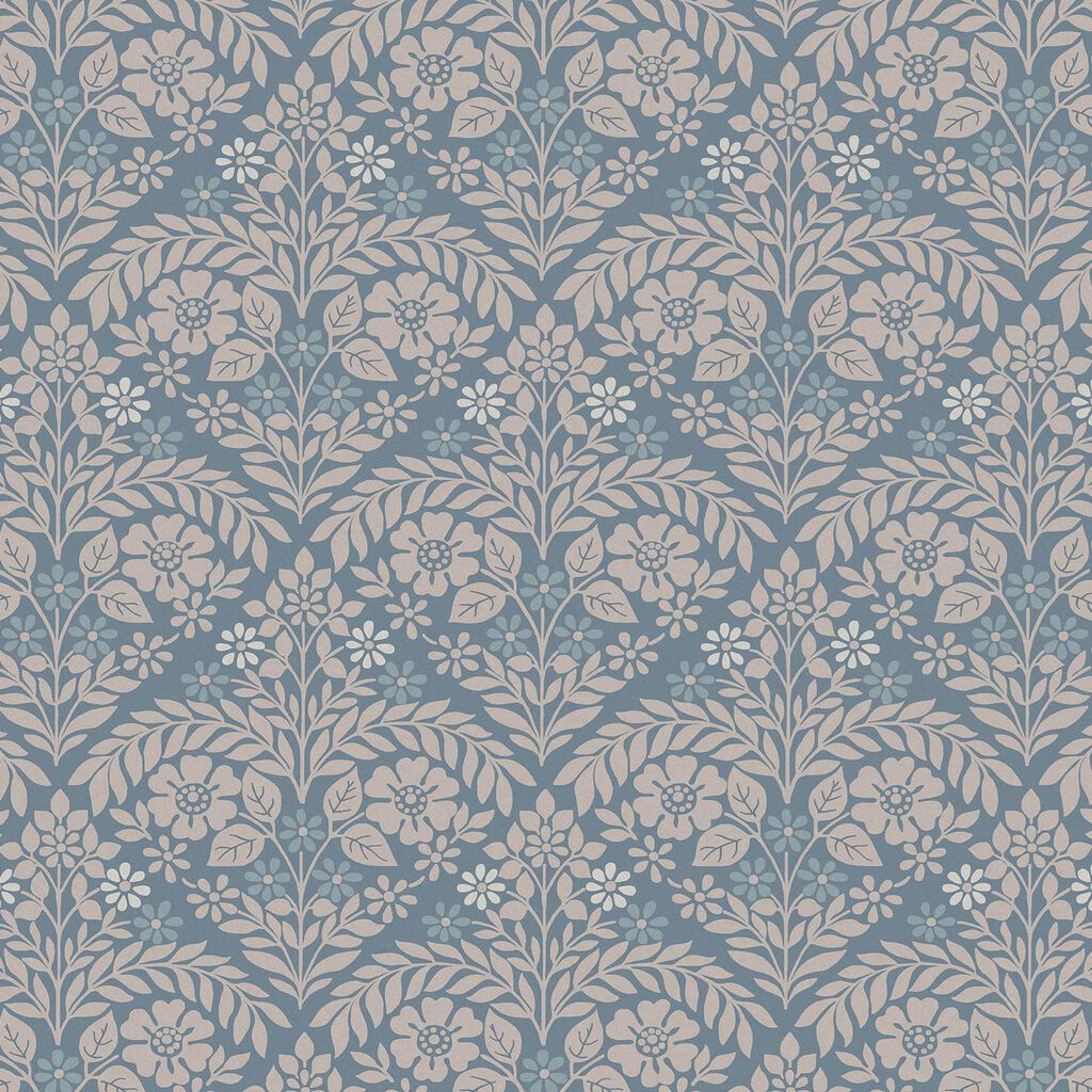 Laura Ashley Margam Newport Blue Wallpaper