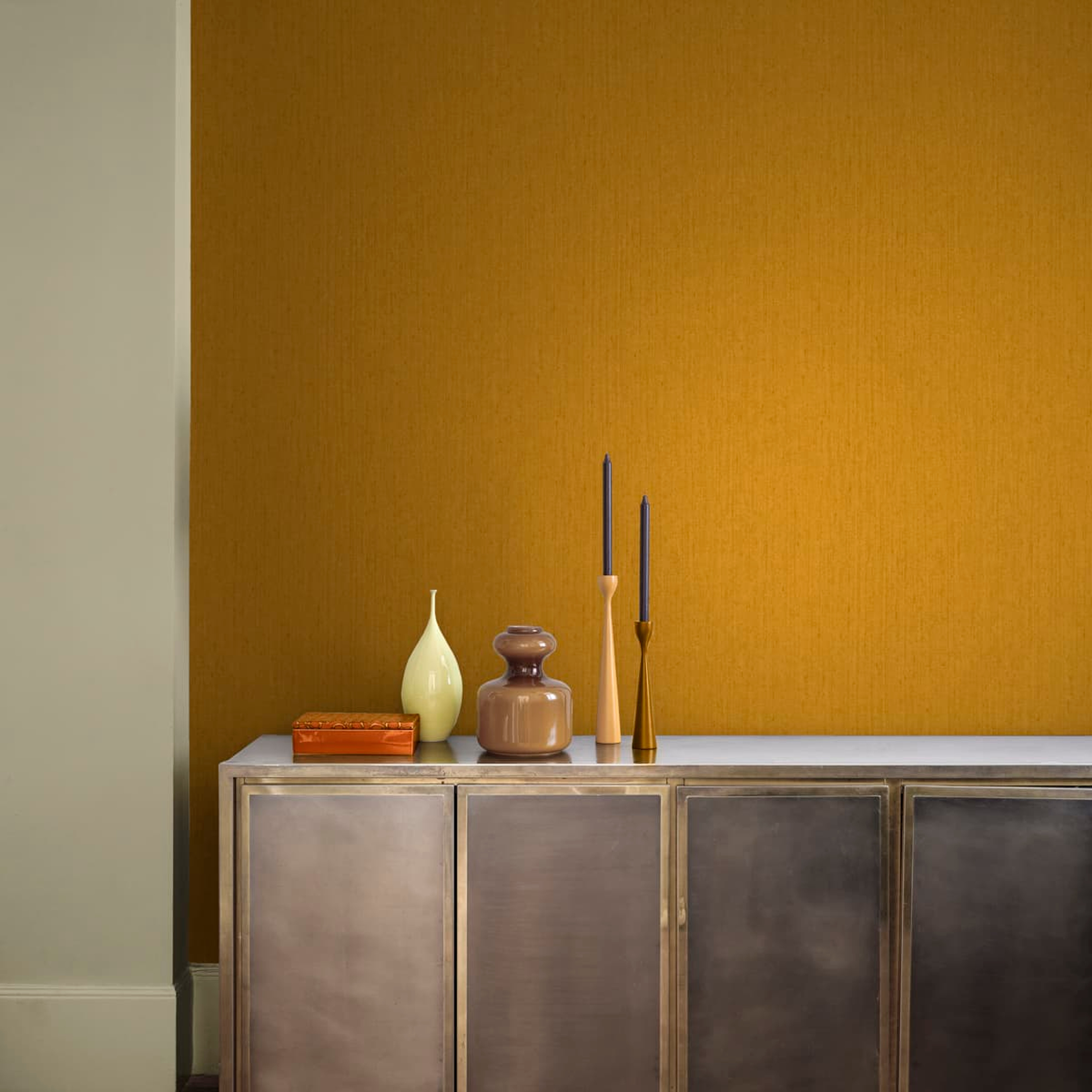 Papier Peint Tisbury Ocre Jaune