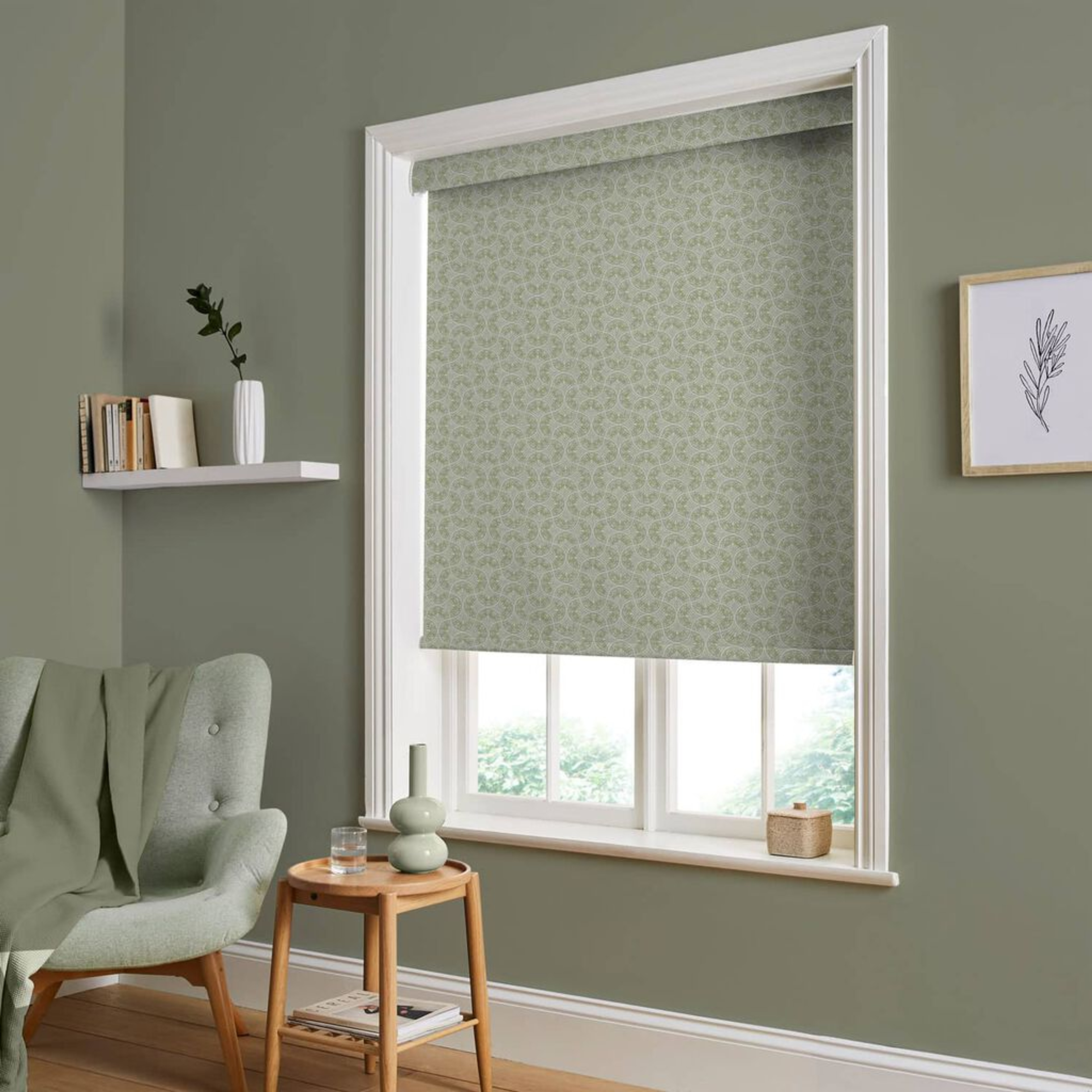 Hopwood Cottage Sage Roller Shade