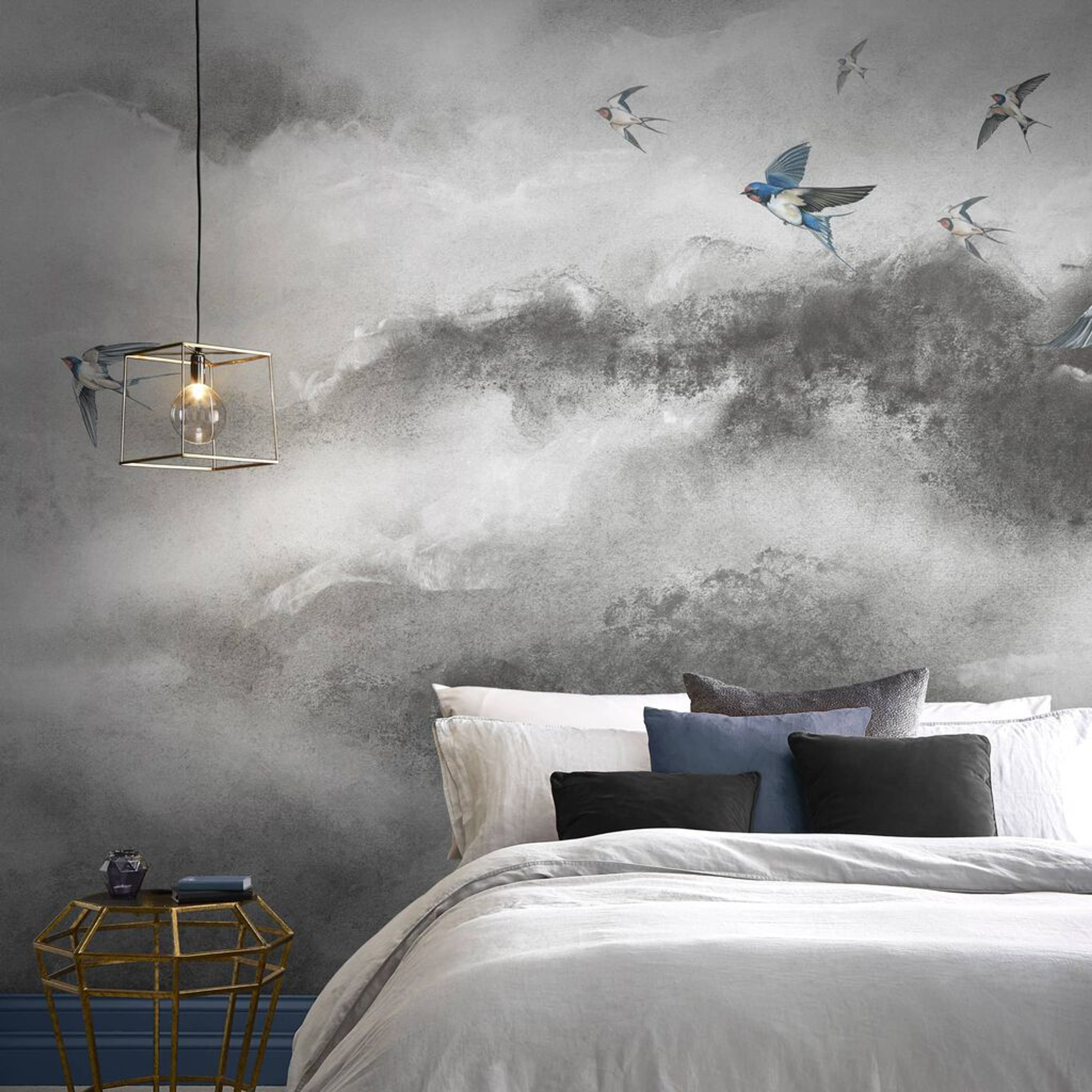 Flight of Swallows Storm Bespoke Mural