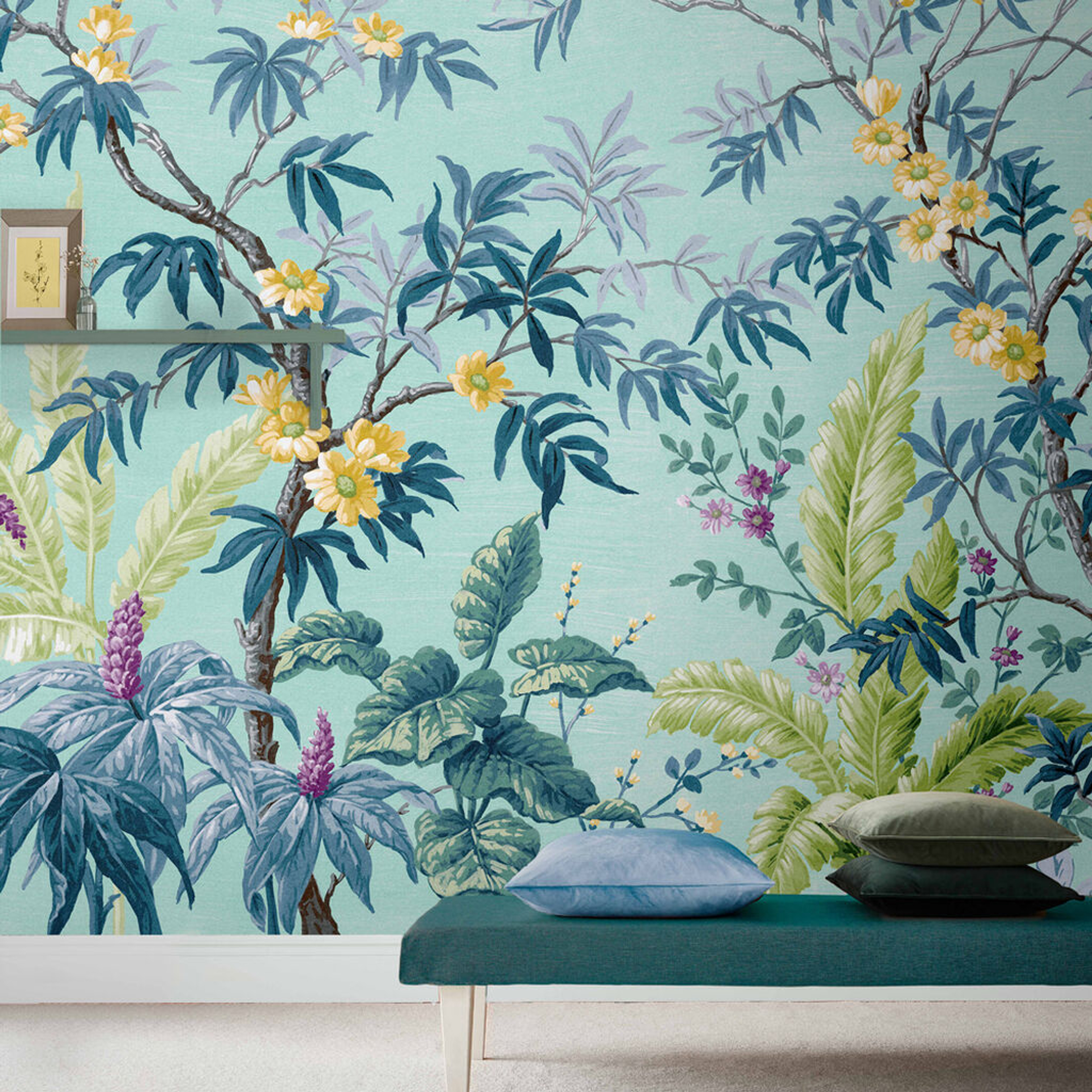 Vintage Tropical Summer Bespoke Mural