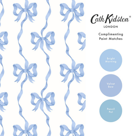 blue bow wallpaper