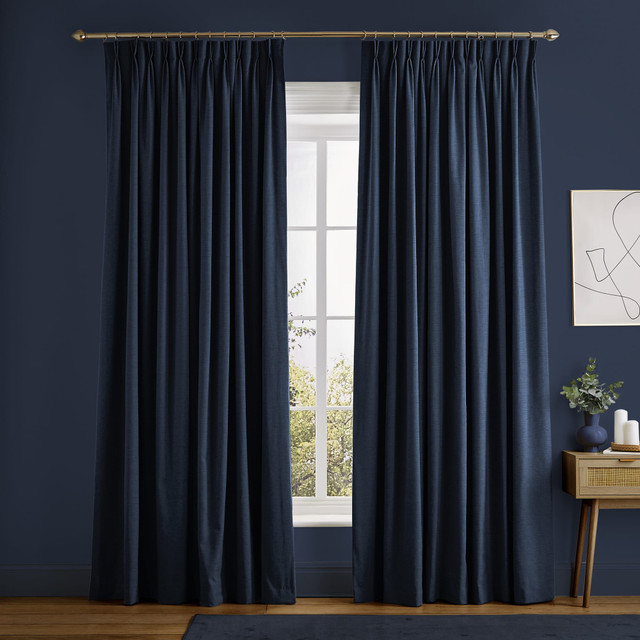 Ethereal Navy Curtains | Made to Measure Curtains | Graham & Brown