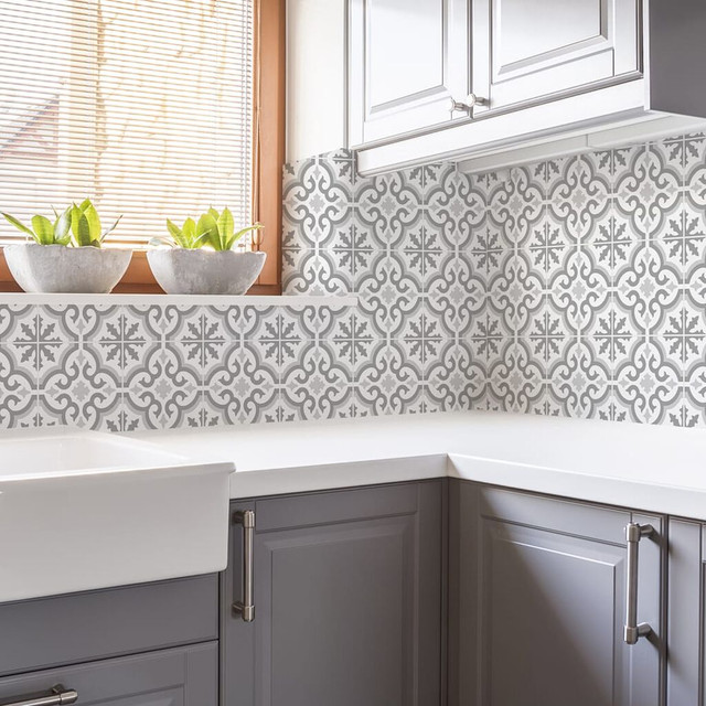 Grecian Grey Wallpaper Contour Kitchen & Bathroom Wallpaper