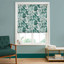 Amherst's Garden Teal Sage Roman Blind