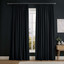 Linum Black Curtains