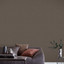 Linen Chocolate Wallpaper