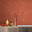 Gypsophila Paprika & Gold Wallpaper