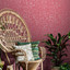 Gypsophila Raspberry & Silver Wallpaper