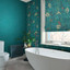 Organdy Silk Teal Wallpaper