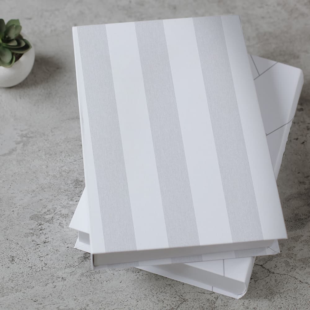 Transform Peel and Stick Gray Stripe Self-Adhesive Wallpaper