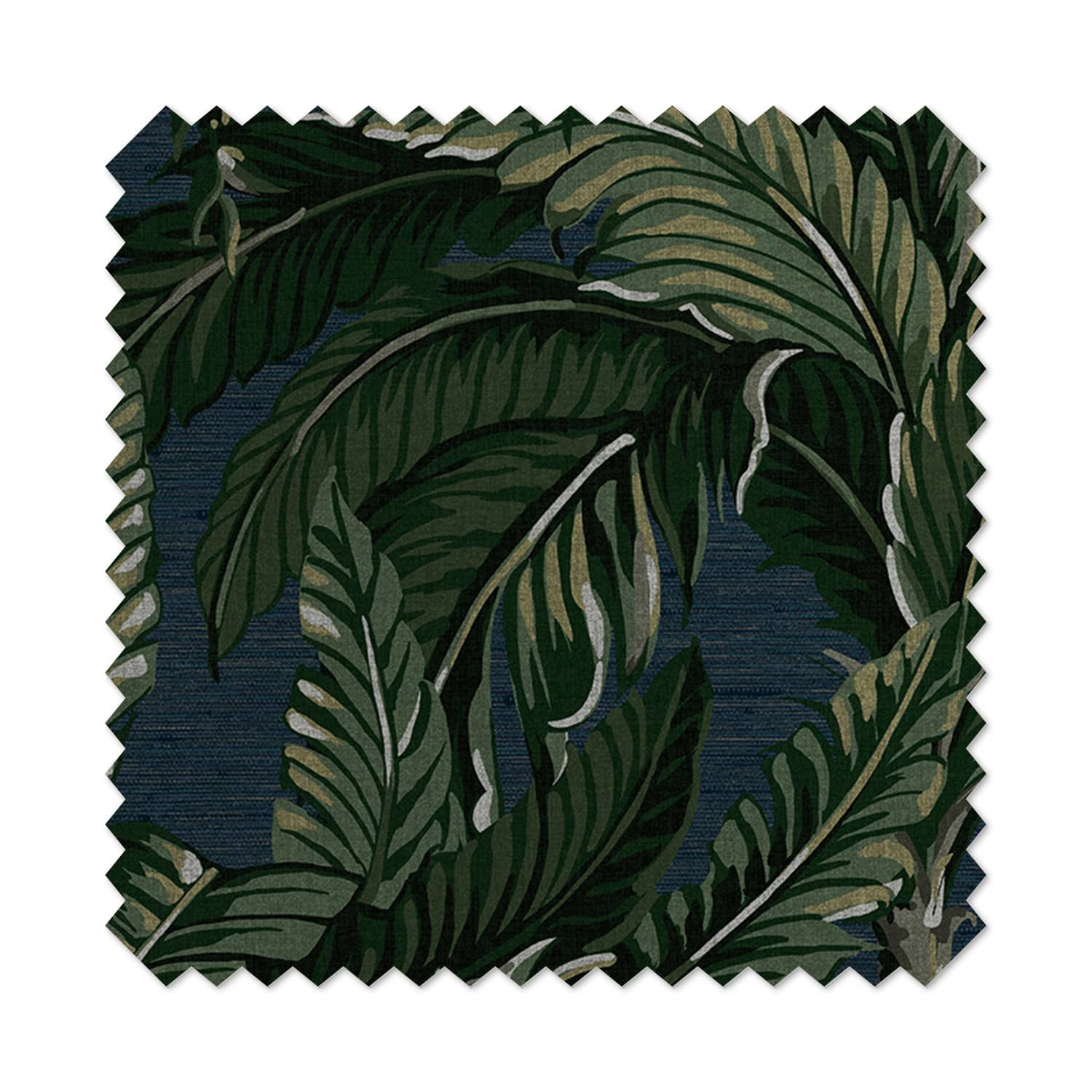 Daintree Palm Midnight Curtain