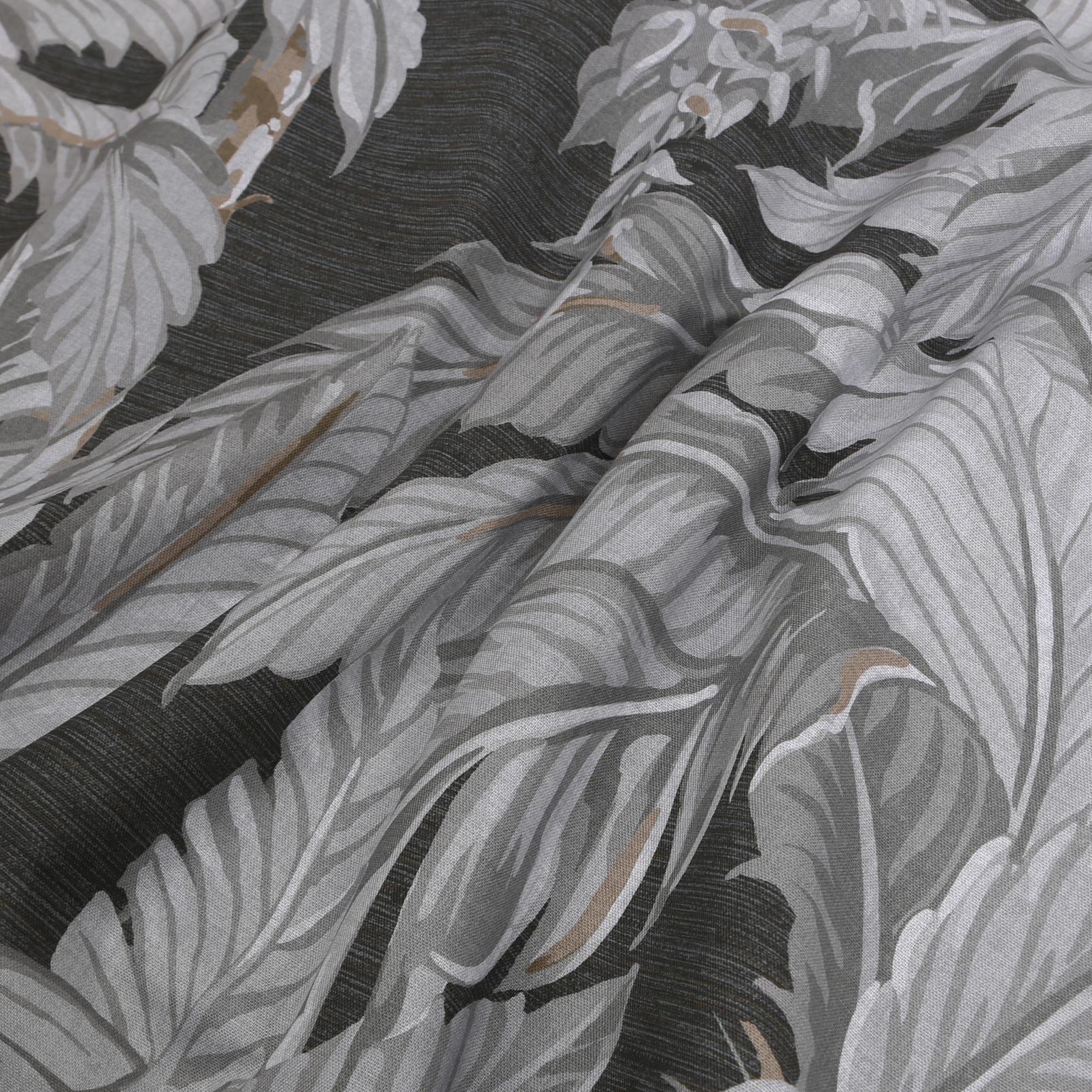 Daintree Palm Sterling Curtain Daintree Palm Sterling Curtain