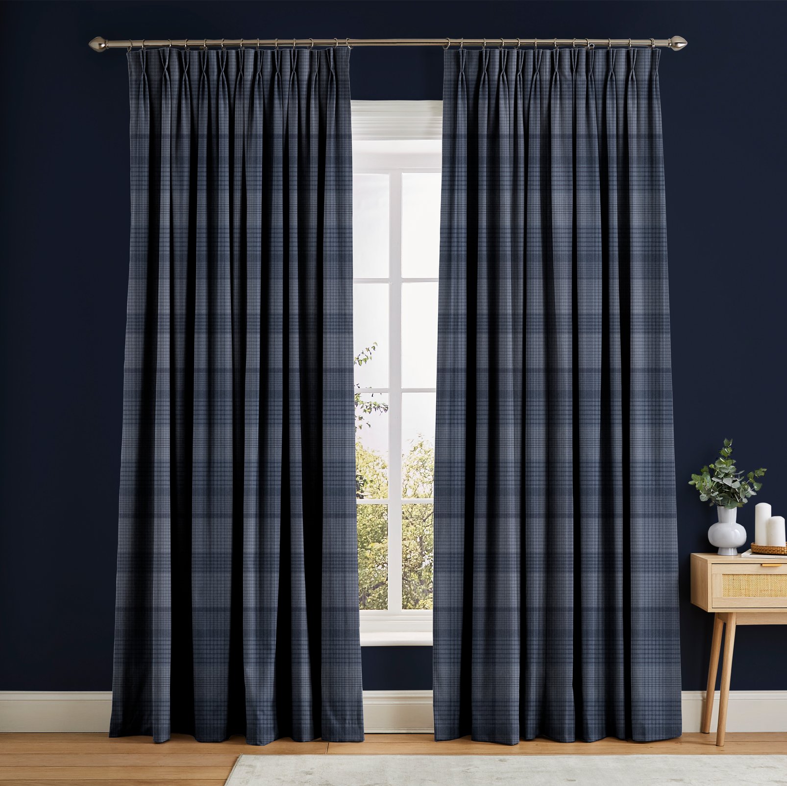 Heritage Plaid Vorhänge Blau Heritage Plaid Vorhänge Blau