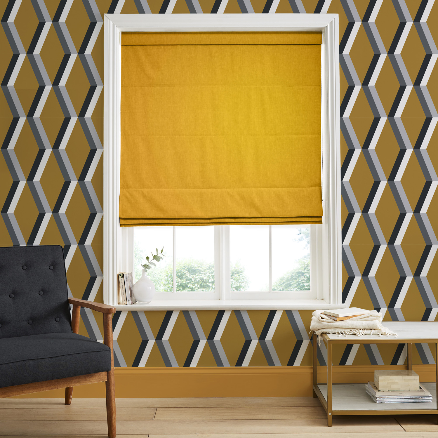 Opulence Sunset Roman Blind