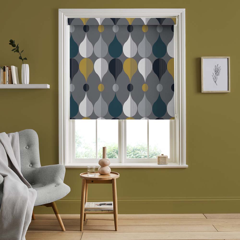 Coronation Craze Slate Roller Blind