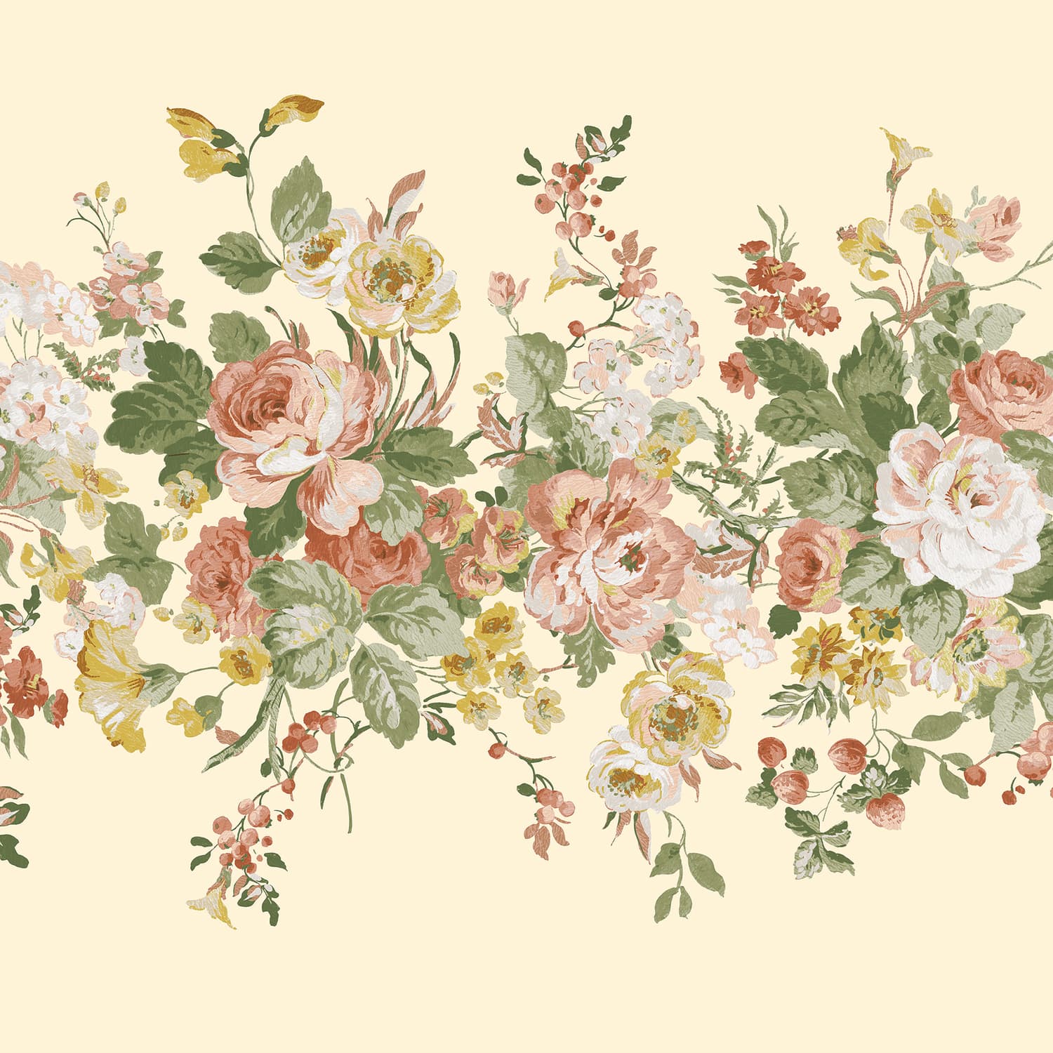 Laura Ashley Rosemore Pale Sable Bespoke Mural