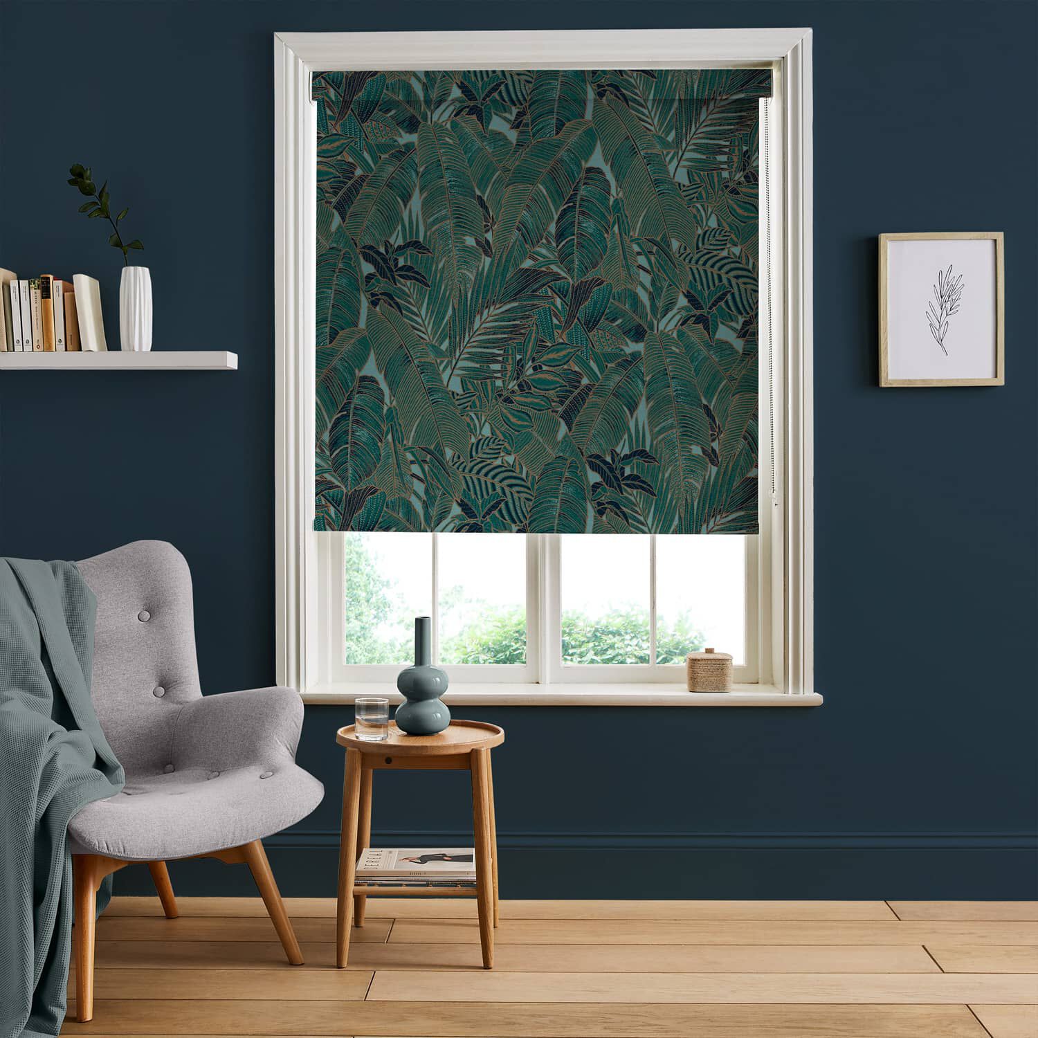 Paradys Green Roller Blind