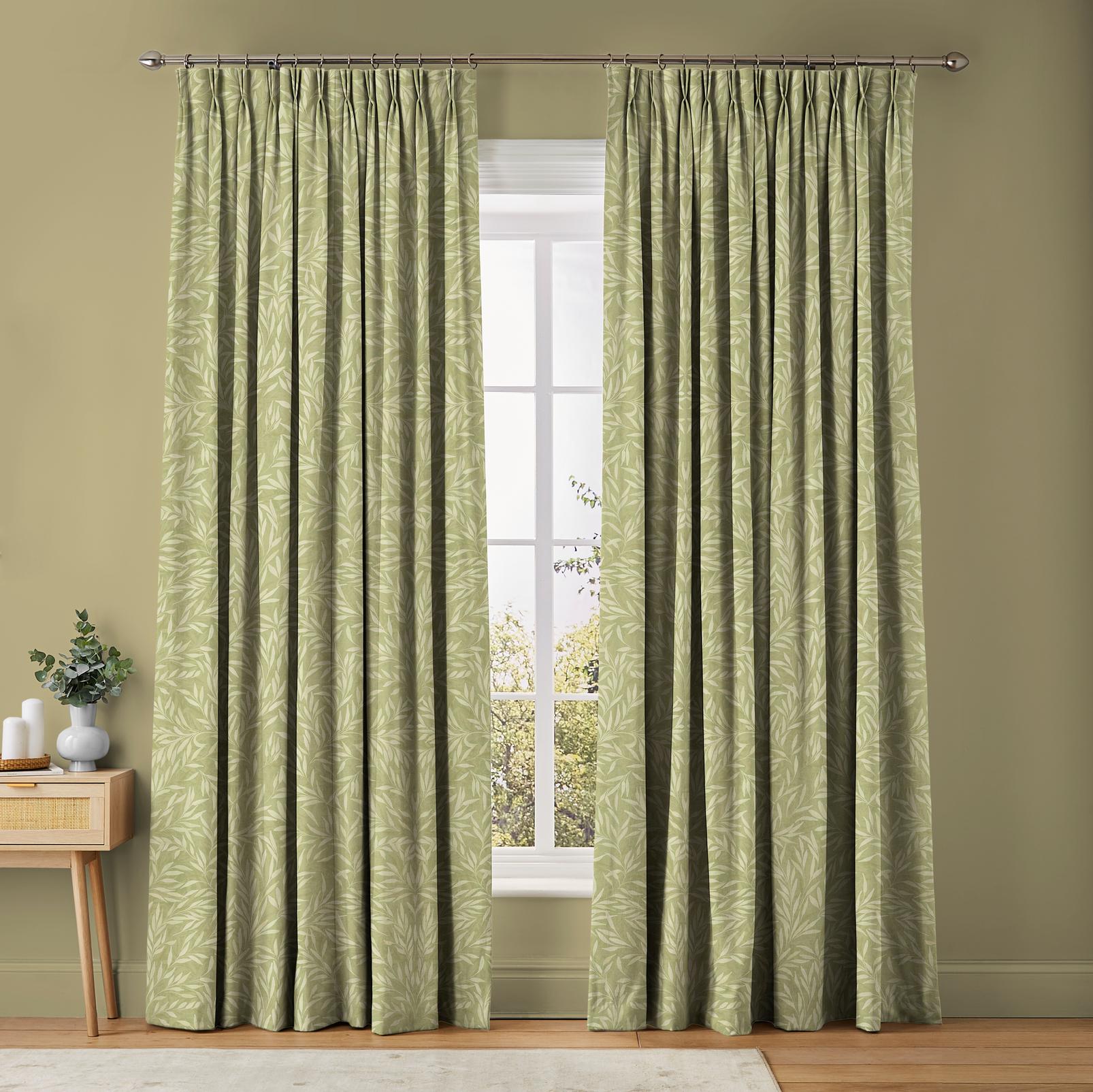 Salix Leaves Sage Curtains Salix Leaves Sage Curtains
