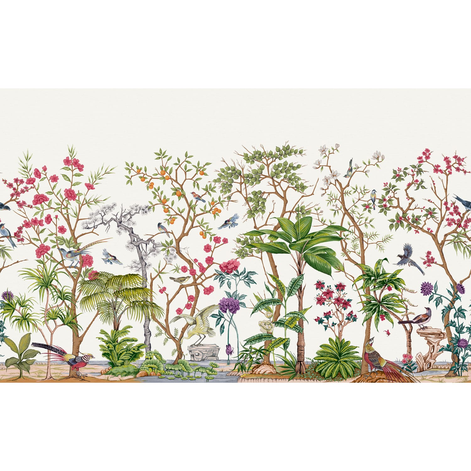 Papier peint panoramique sur mesure Mizuwonomu Tori aube