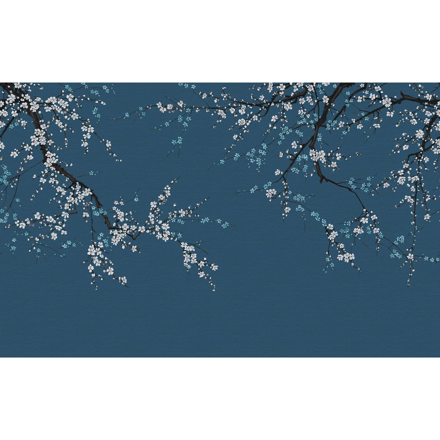 Sakura hanablauw fotobehang op maat