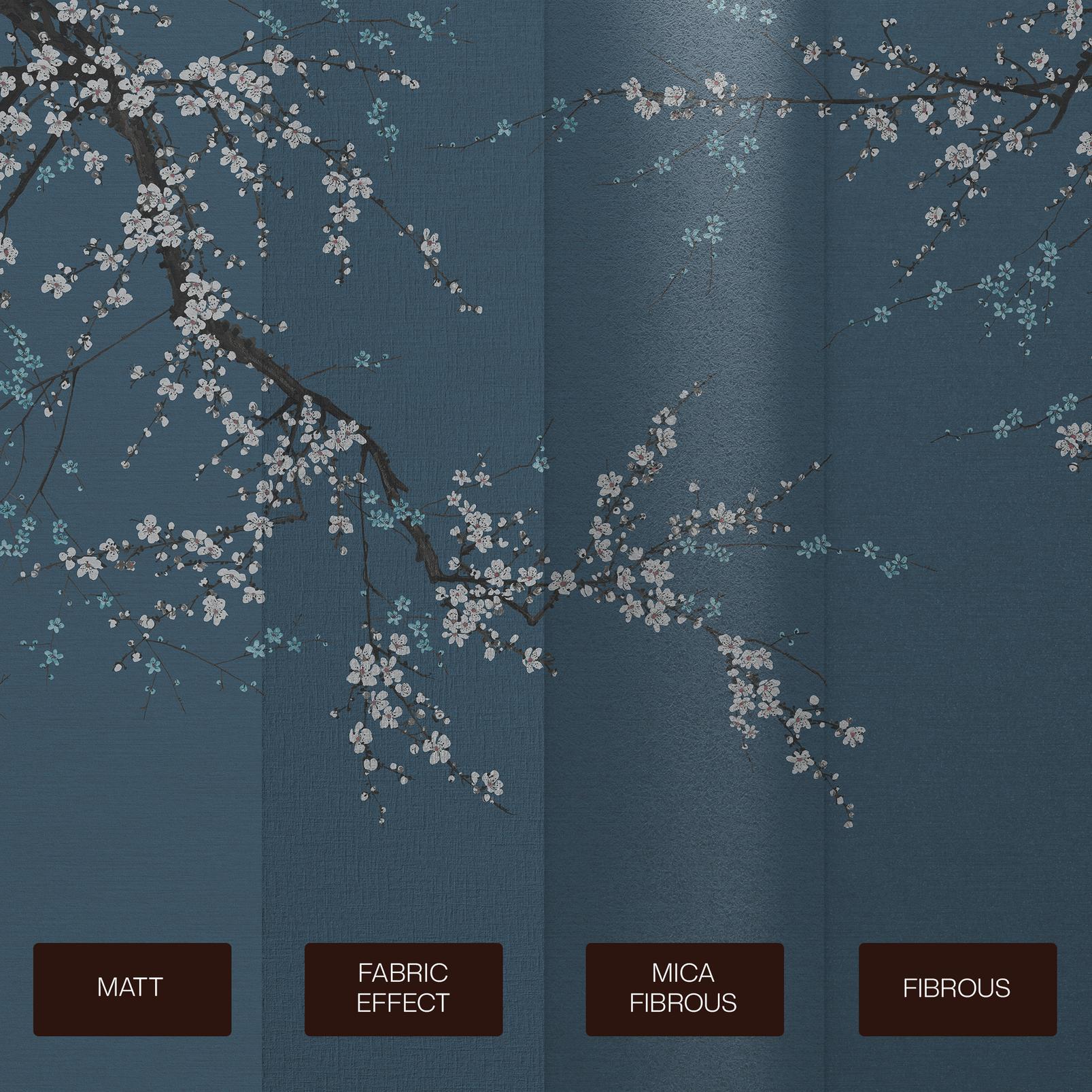 Sakura Free Spirit Bespoke Mural | Blue | Graham & Brown